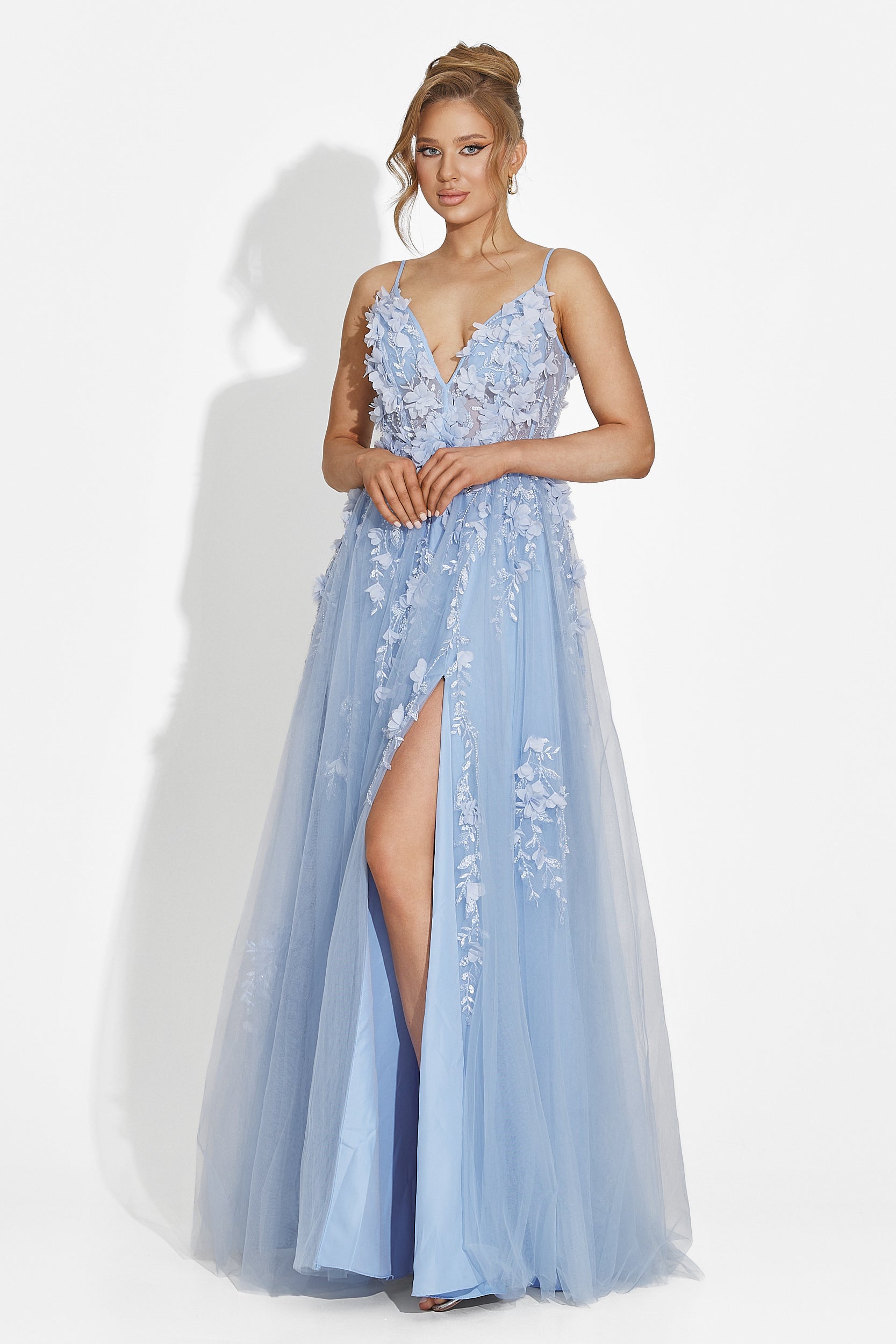 Serina Bogas Hosszú Kék Női Ruha