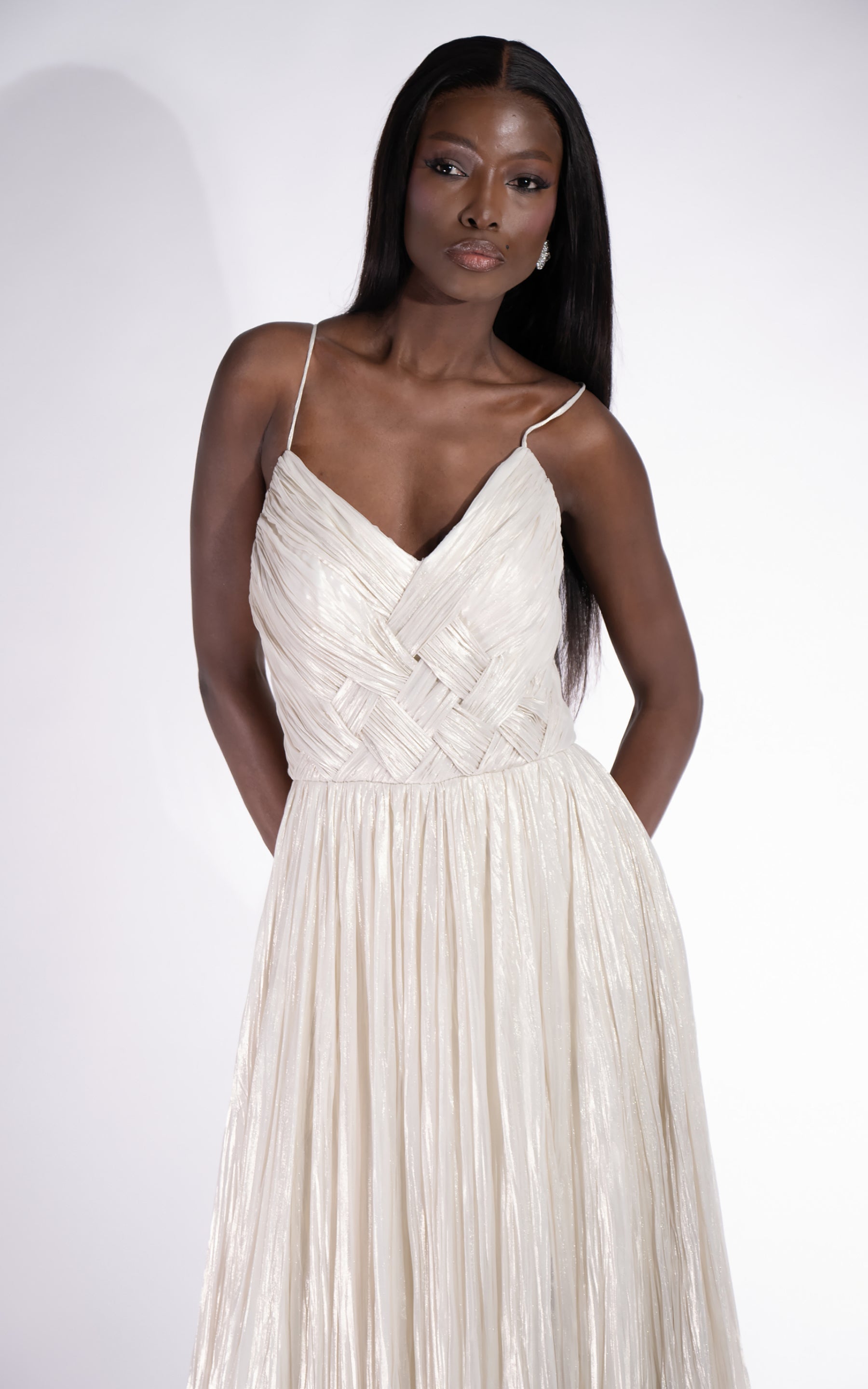 Edyna Bogas Hosszú Krém Színű Női Ruha