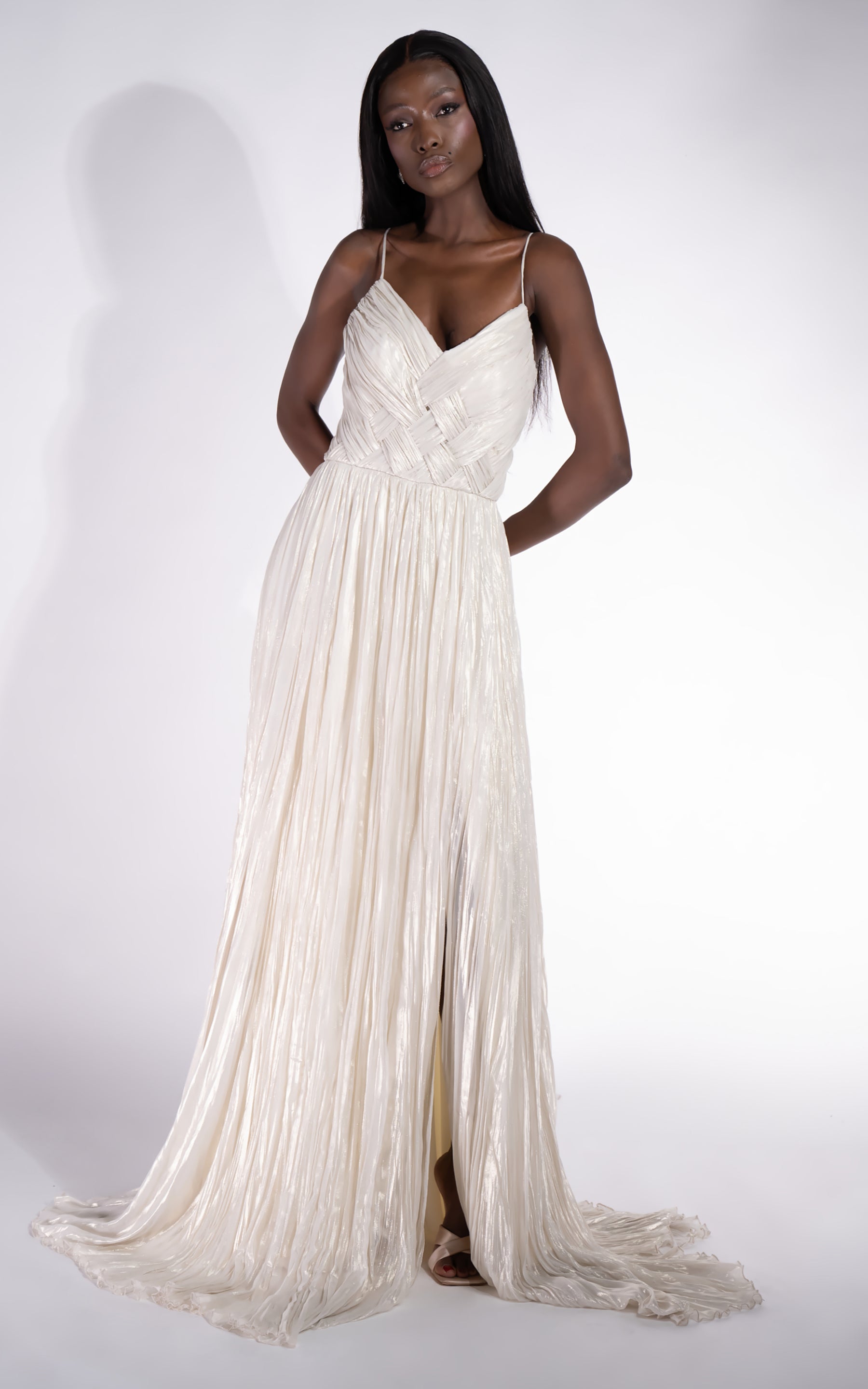 Edyna Bogas Hosszú Krém Színű Női Ruha