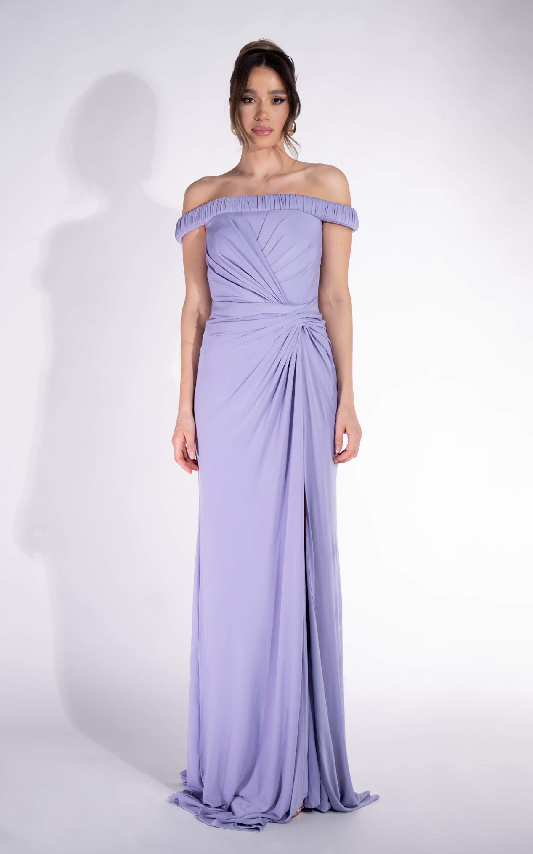 Hosszú Lila Női Ruha Rehise Bogas