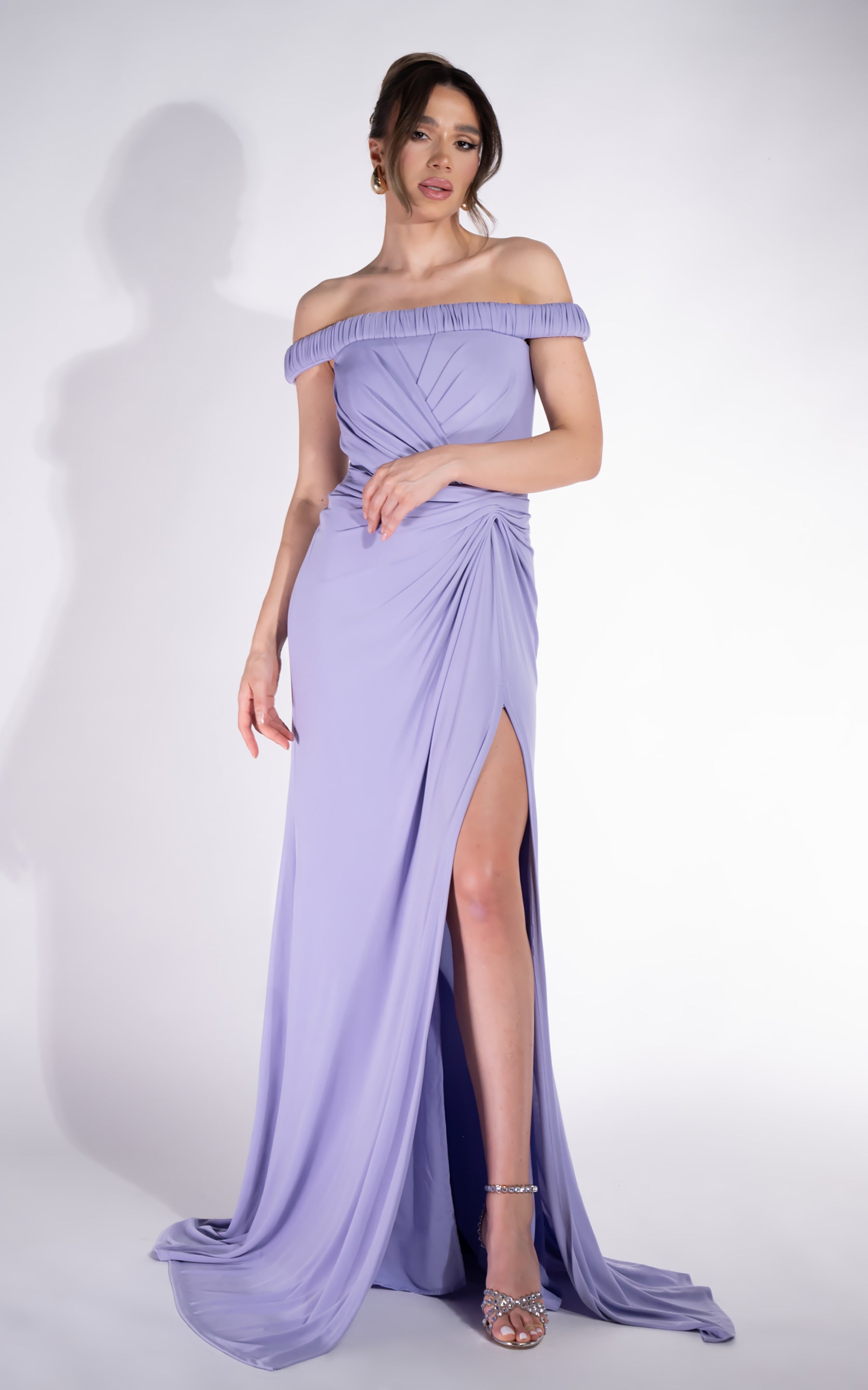 Hosszú Lila Női Ruha Rehise Bogas