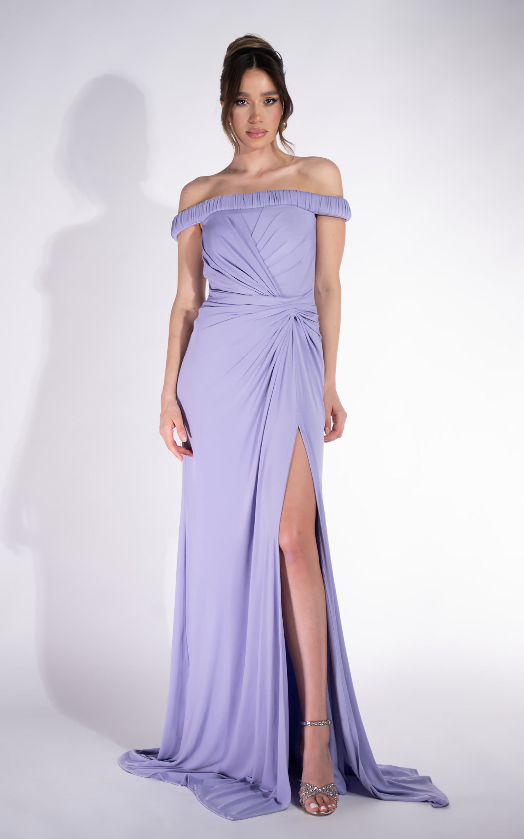 Hosszú Lila Női Ruha Rehise Bogas