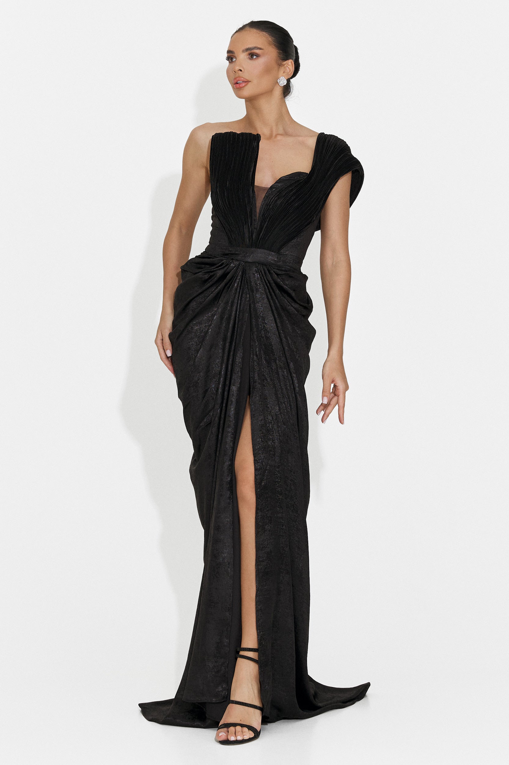 Rochie dama lunga neagra Becker Bogas