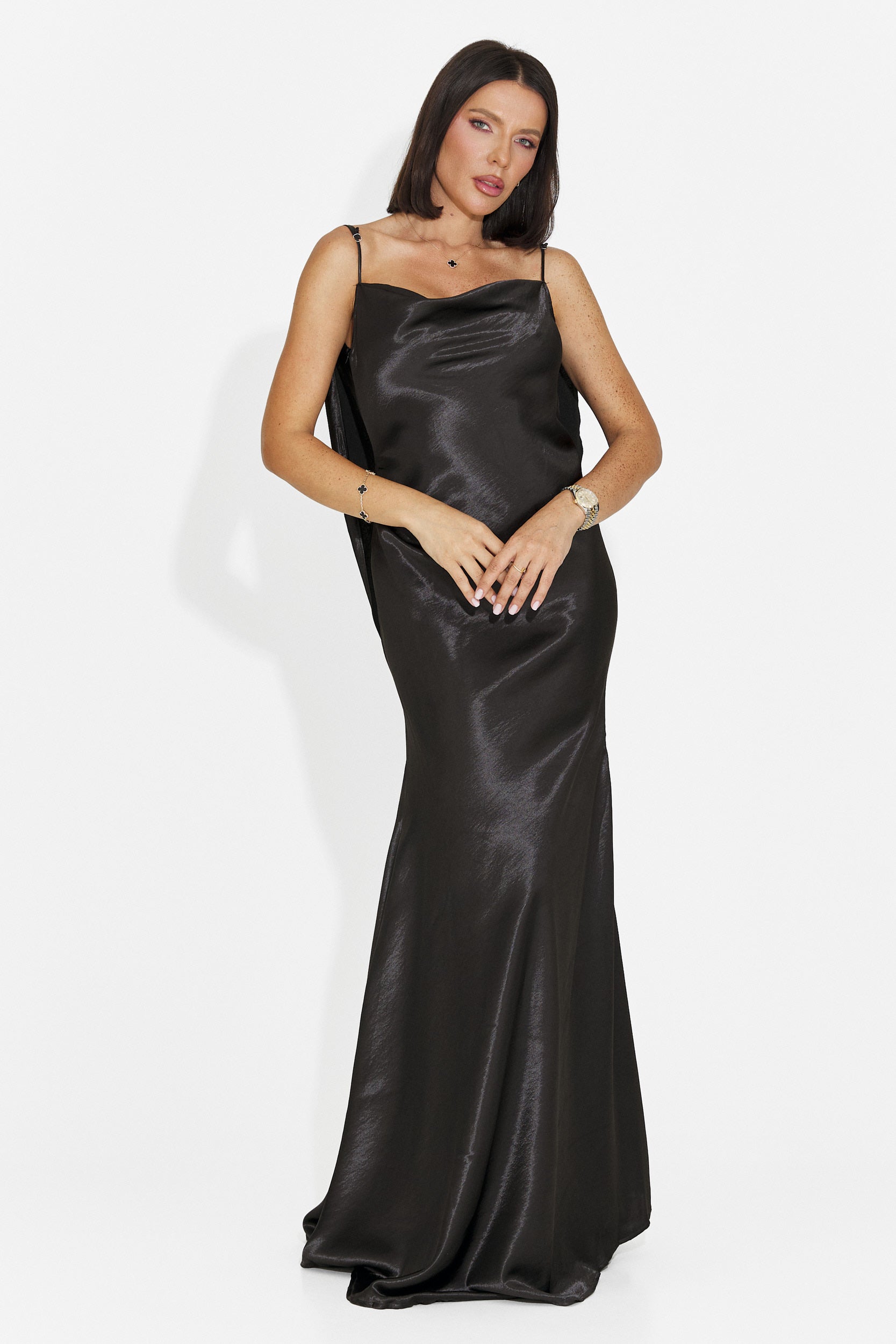 Rochie dama lunga neagra Inventy Bogas