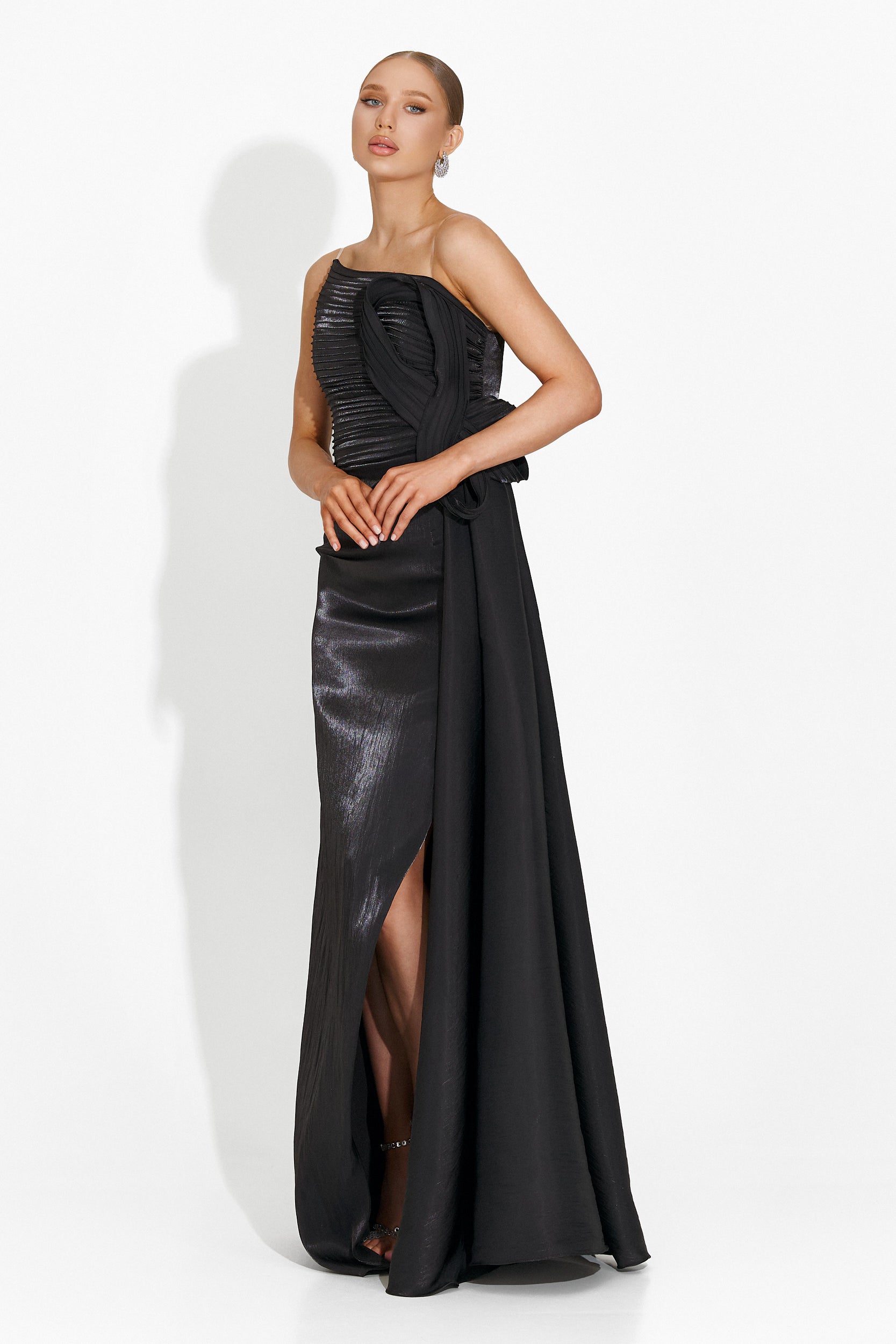 Jadora Bogas Hosszú Fekete Ruha Nőknek