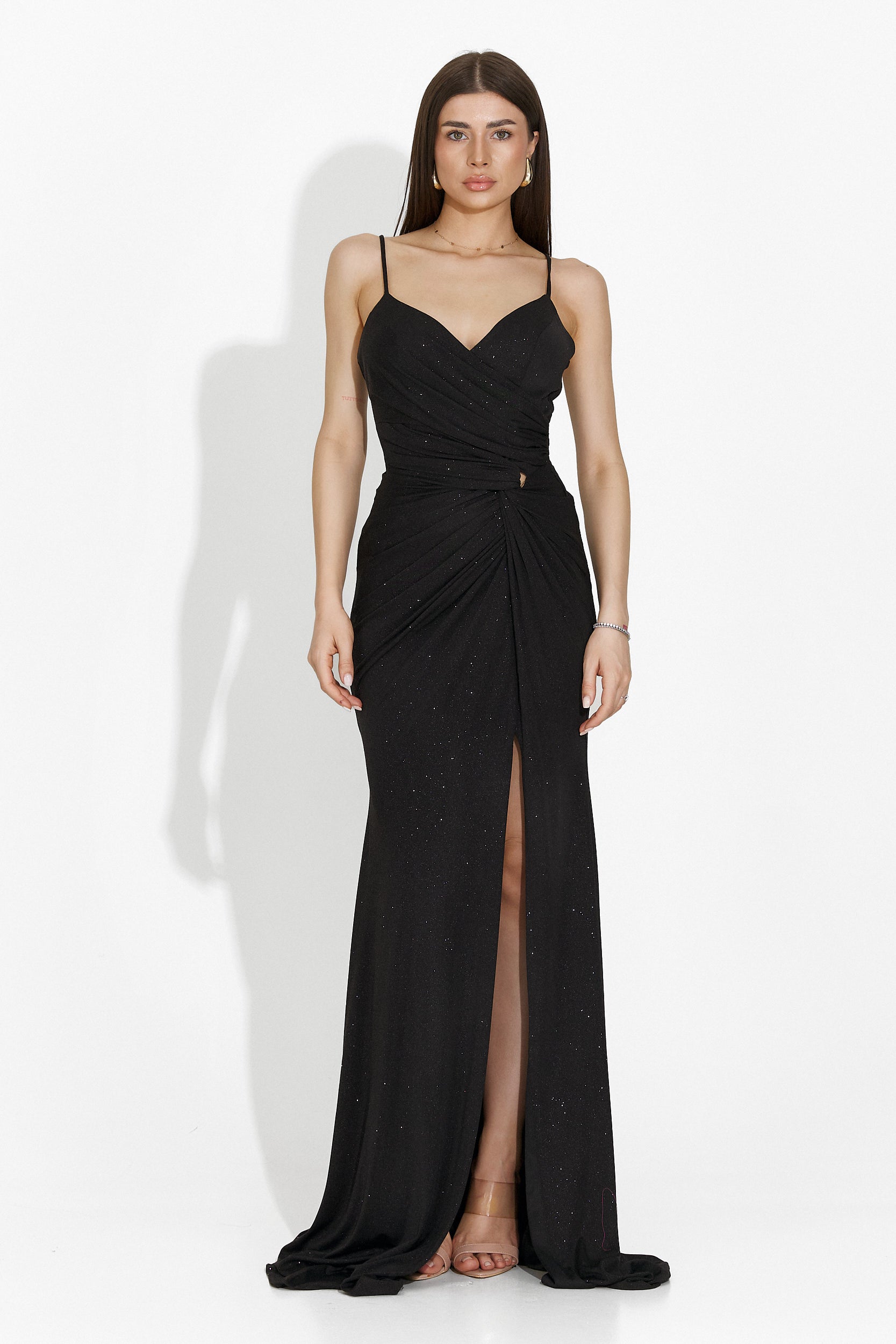 Kristeny Bogas Hosszú Fekete Női Ruha