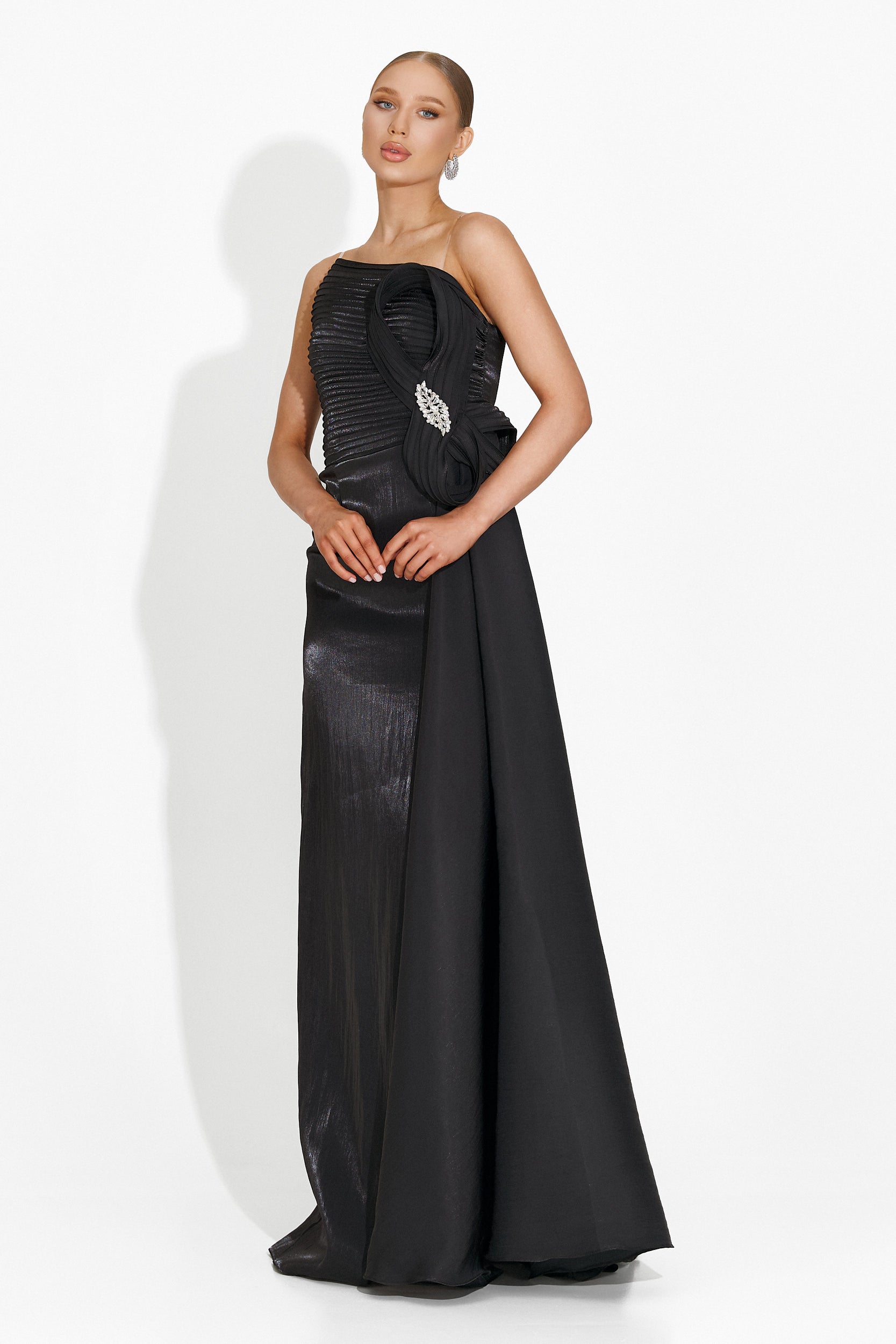 Verlie Bogas Hosszú Fekete Női Ruha