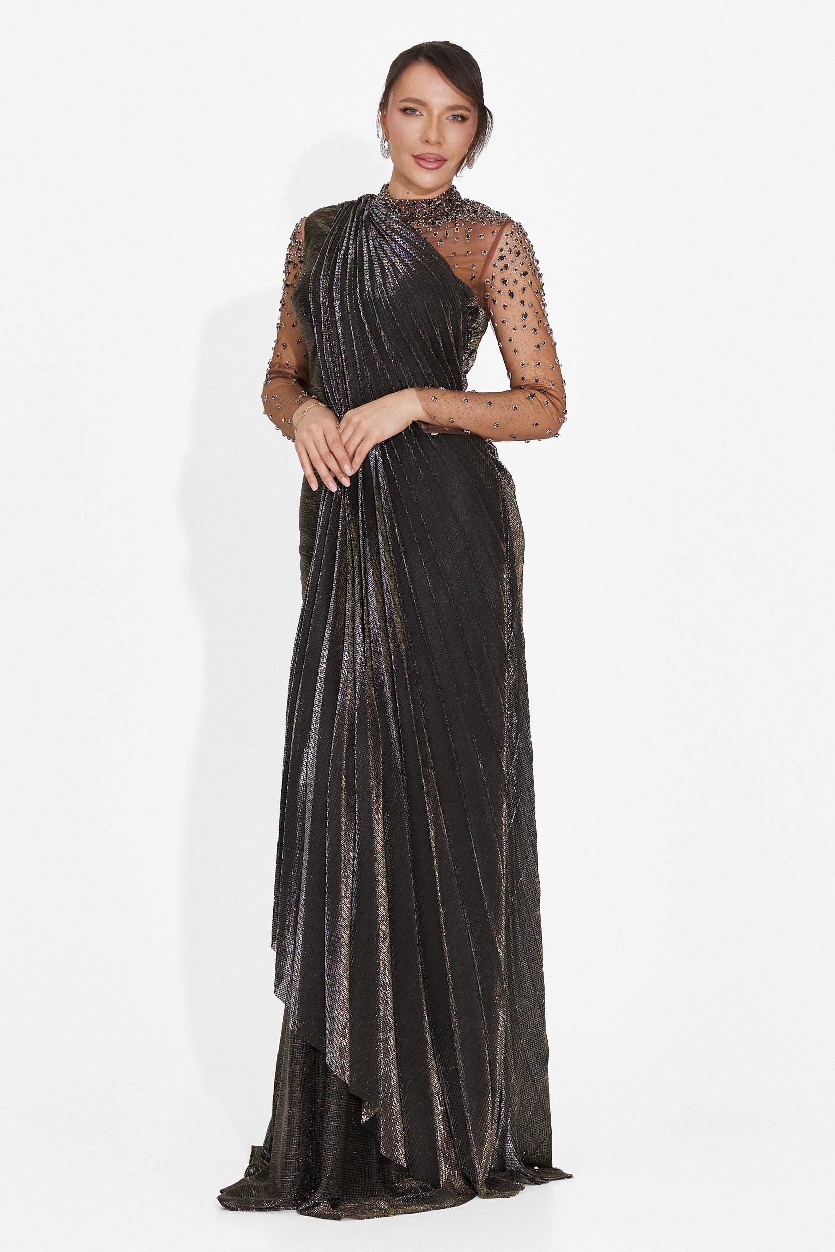 Rochie dama lunga neagra Ysaia Bogas