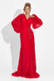 Linares Bogas Hosszú Piros Ruha Nőknek