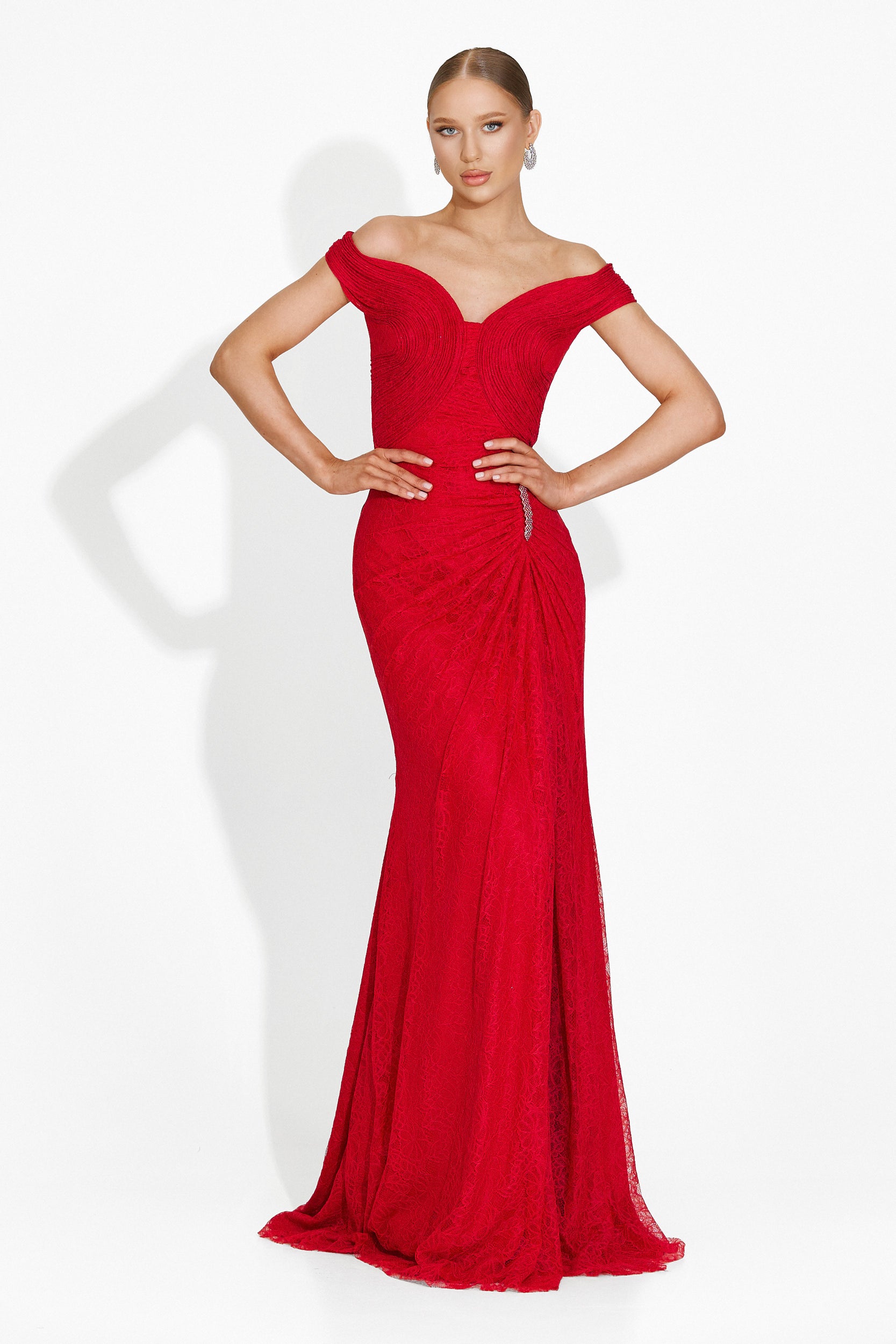 Marilyn Bogas Hosszú Piros Ruha Nőknek