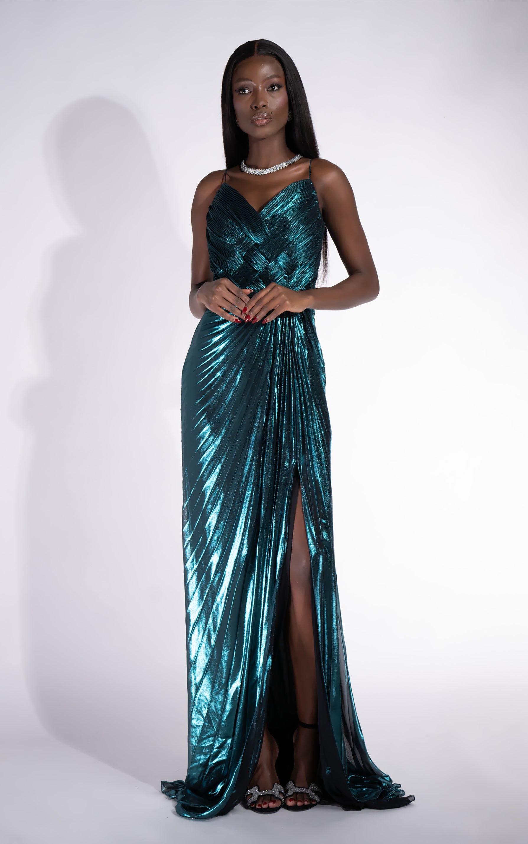 Mylanka Bogas Hosszú Zöld Ruha Nőknek