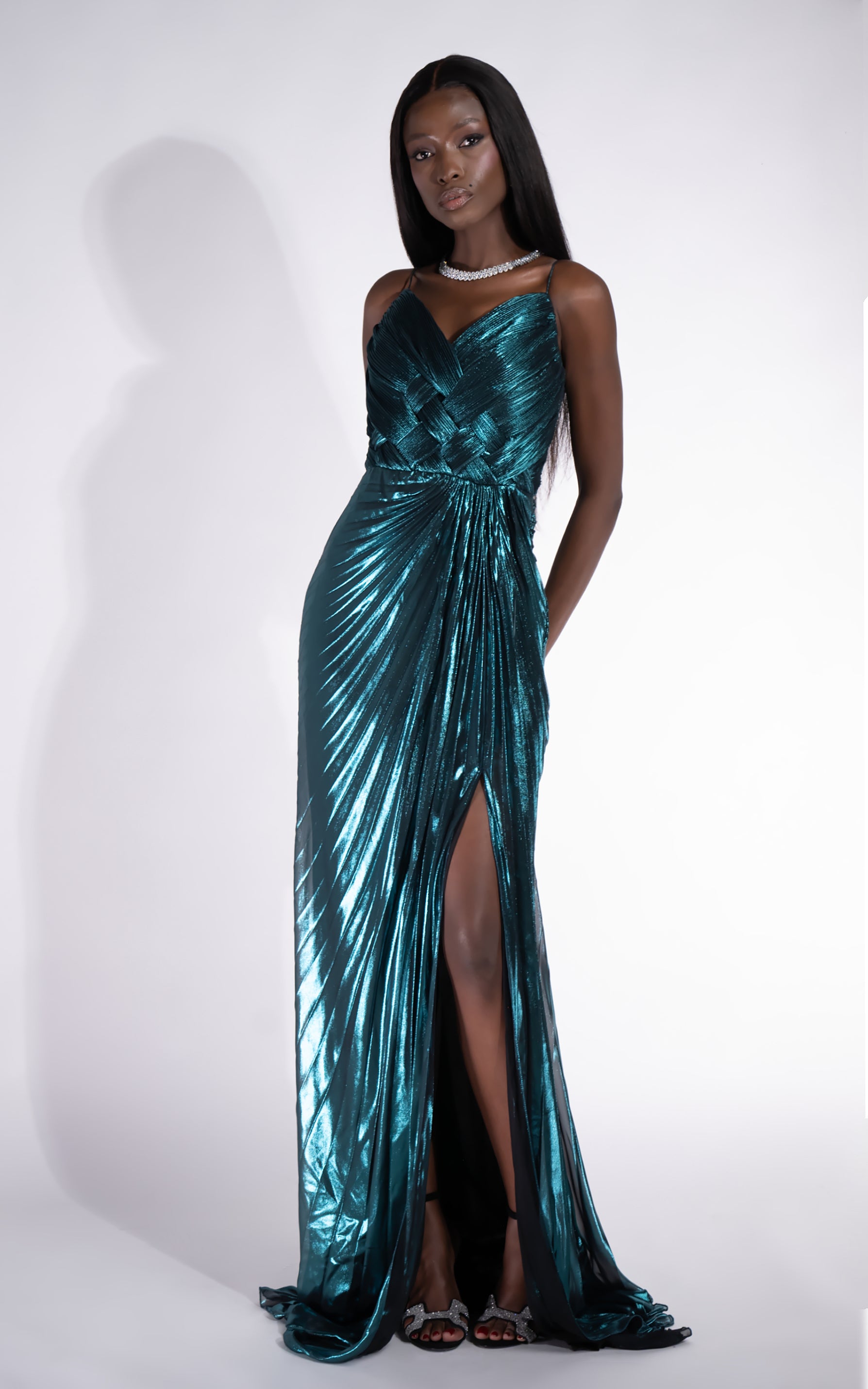 Mylanka Bogas Hosszú Zöld Ruha Nőknek