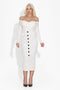 Misaki Bogas Fehér Midi Ruha Nőknek