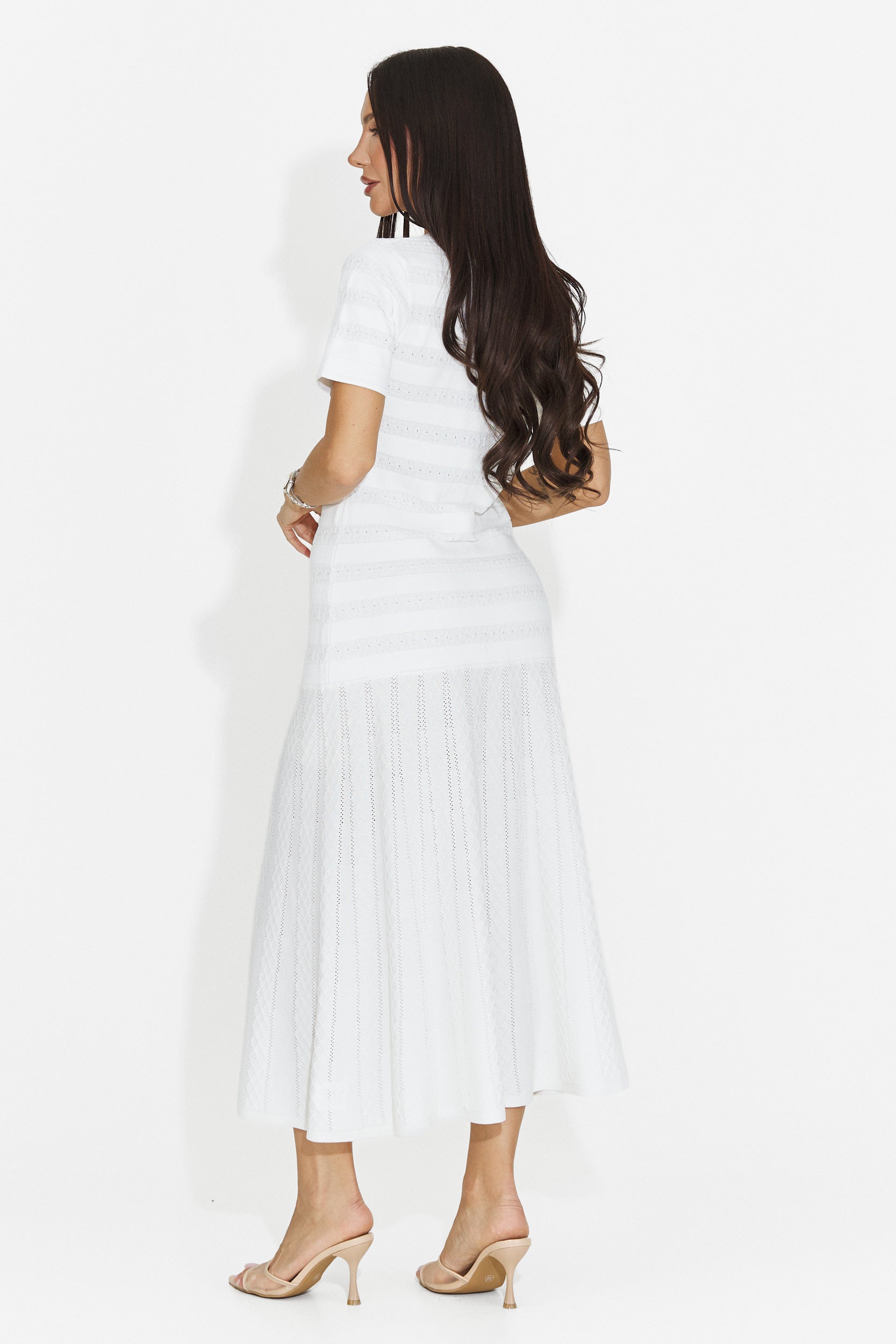 Rochie dama scurta alb Bikona Bogas
