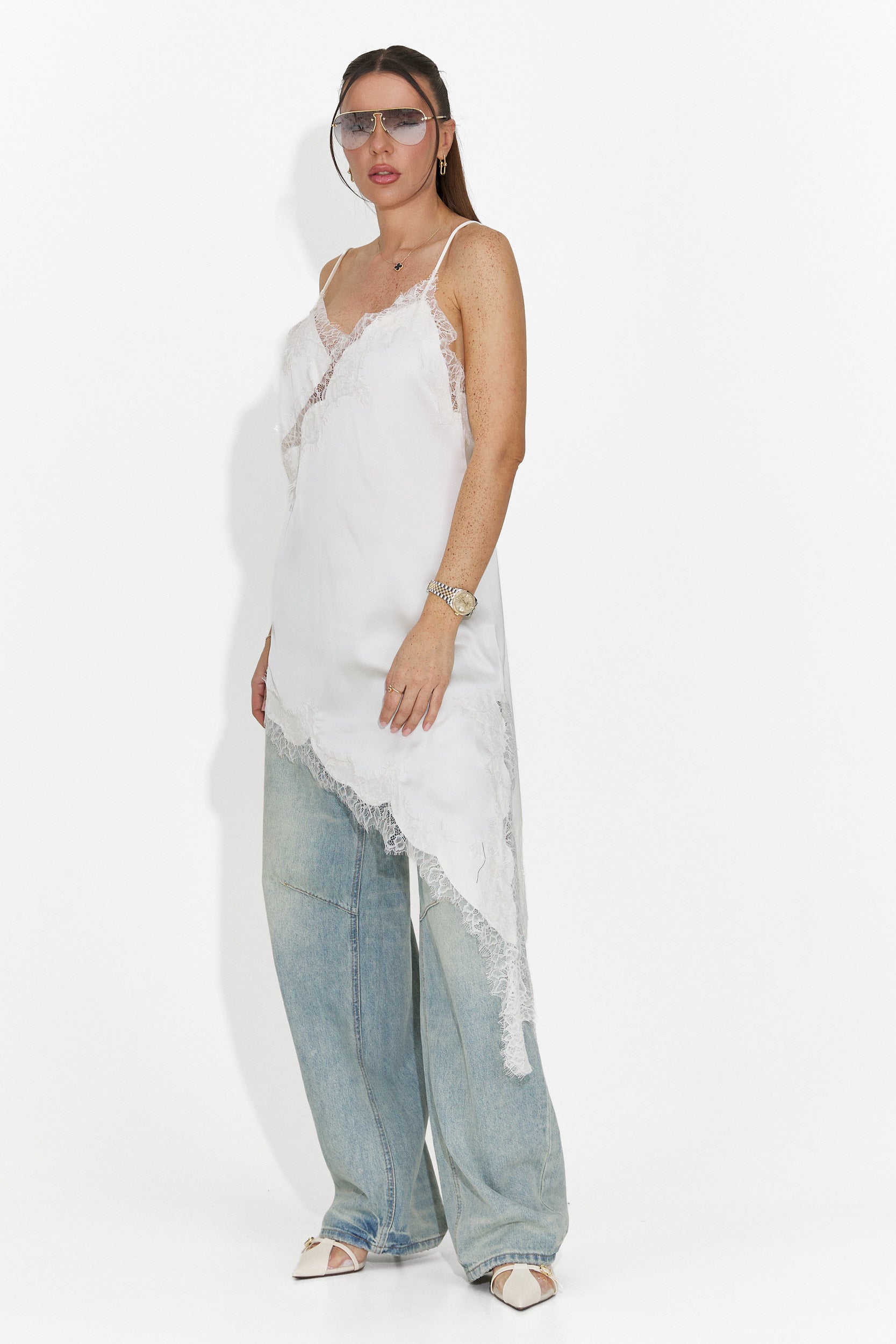 Fehér rövid női ruha Francisca Bogas