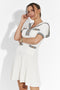 Menas Bogas Rövid Fehér Hölgyek Ruha