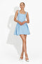 Lucynda Bogas rövid kék női ruha