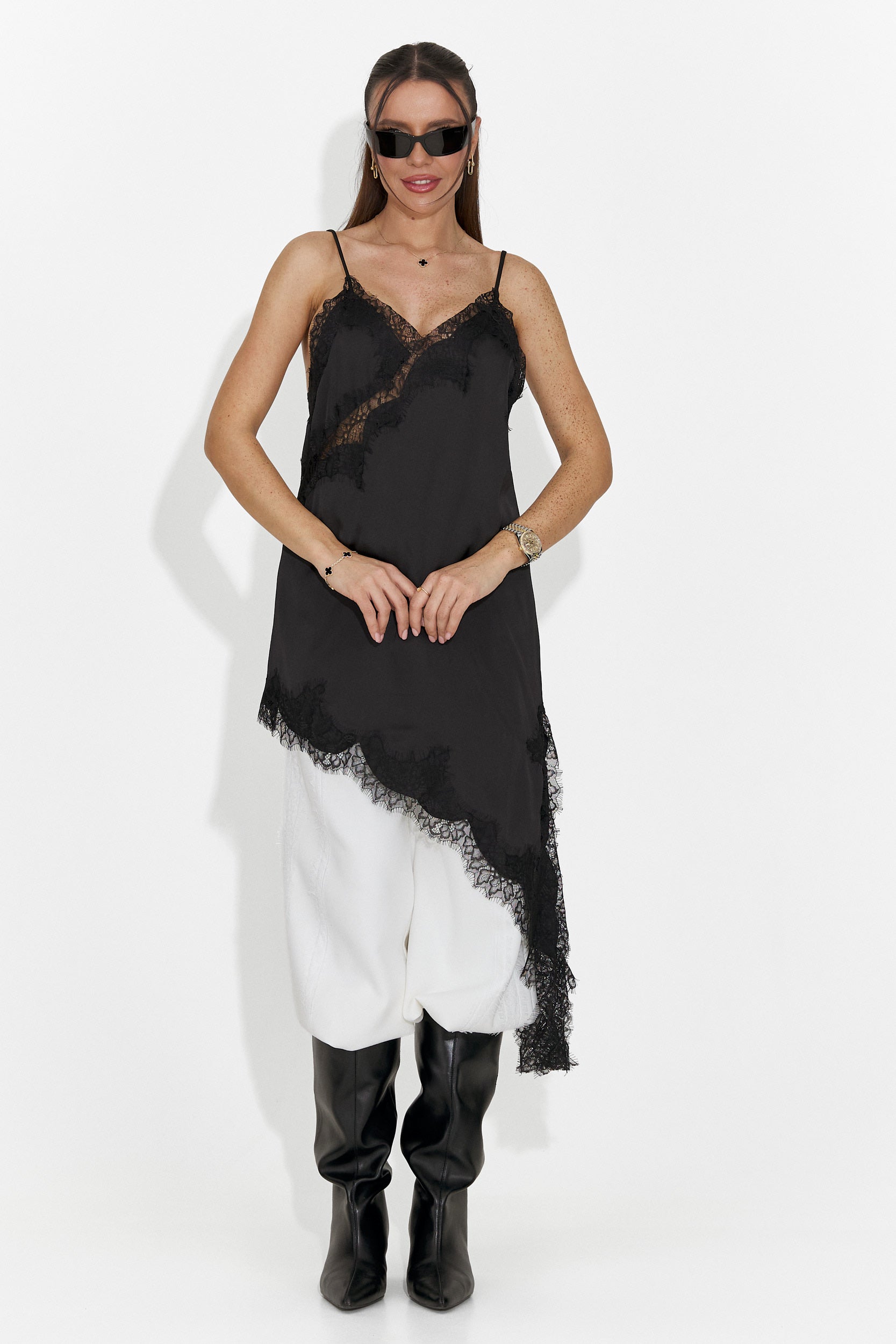 Női rövid fekete ruha Francisca Bogas