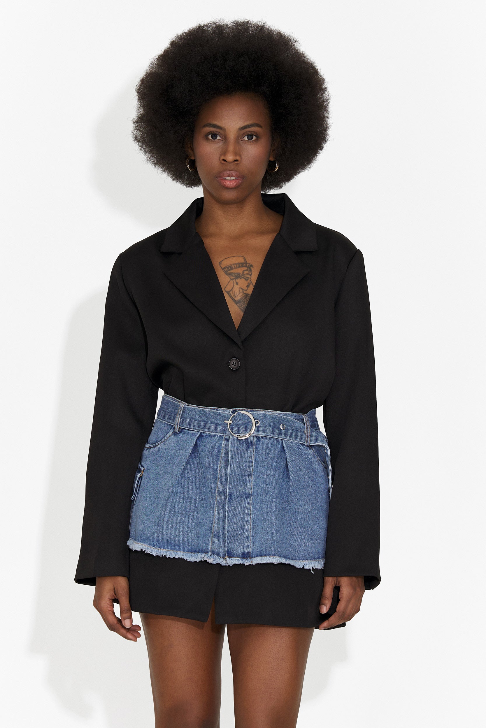 Izadora Bogas fekete rövid női ruha