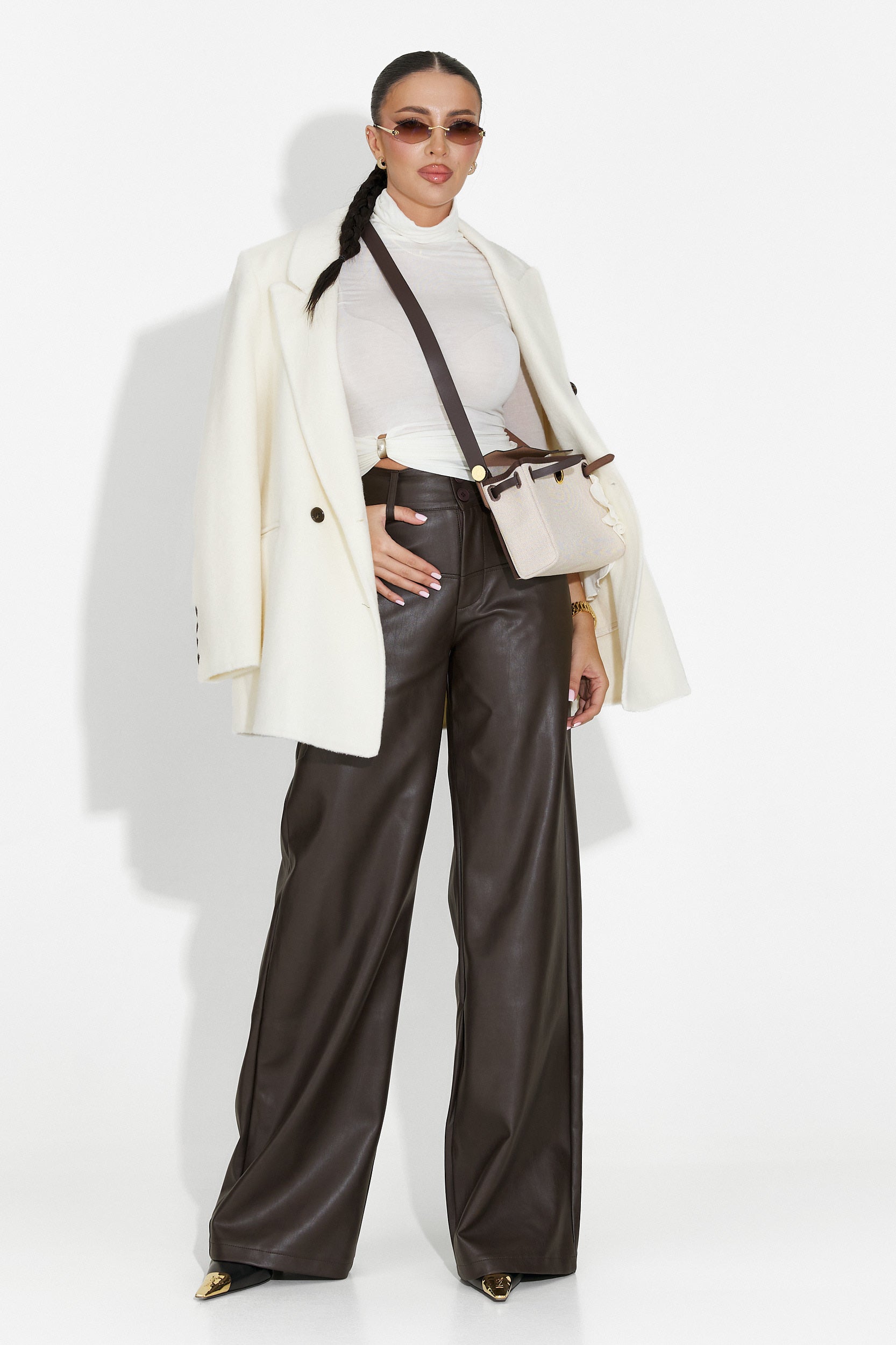 Novelia Bogas Elegáns Bézs Női Blézer