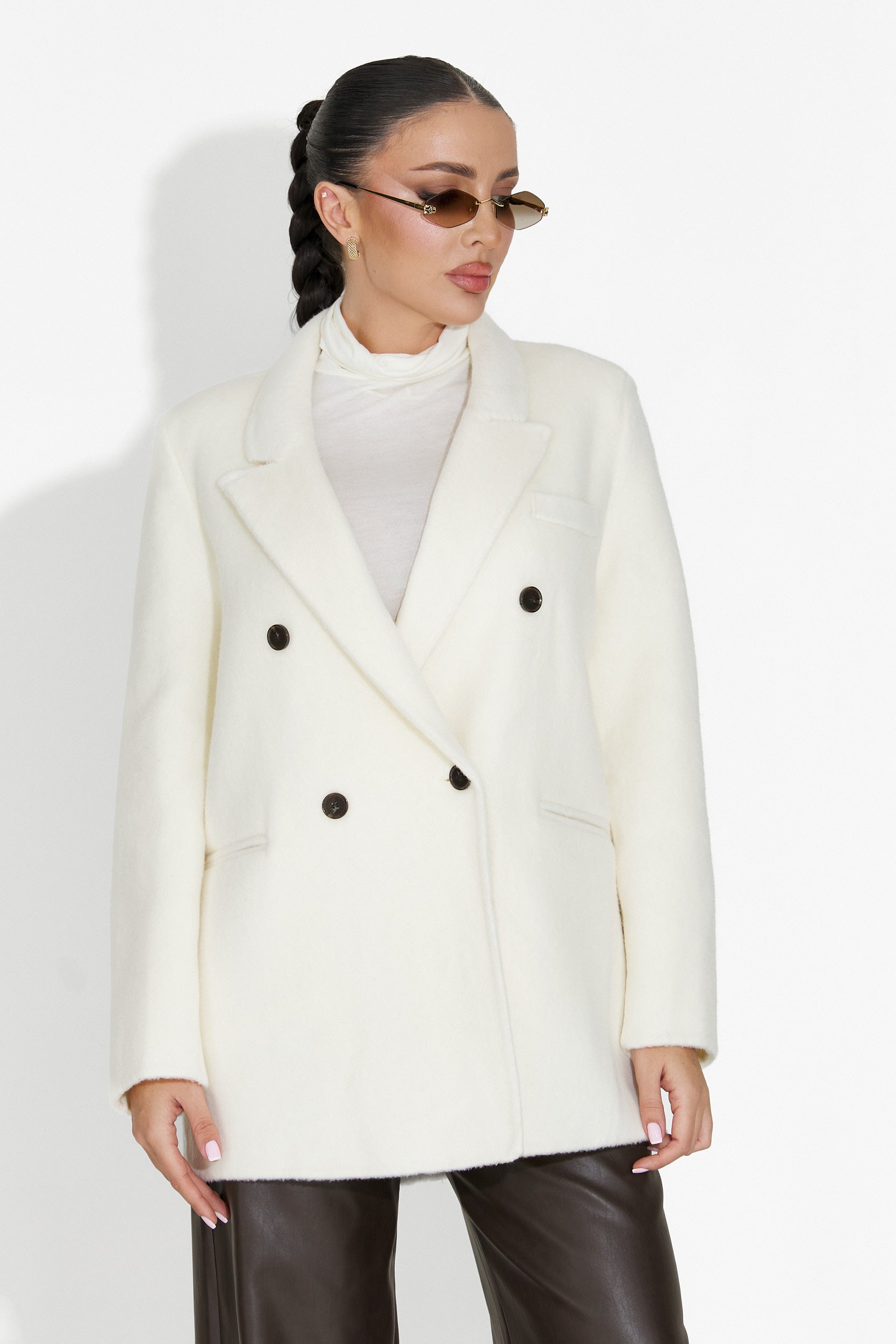 Novelia Bogas Elegáns Bézs Női Blézer