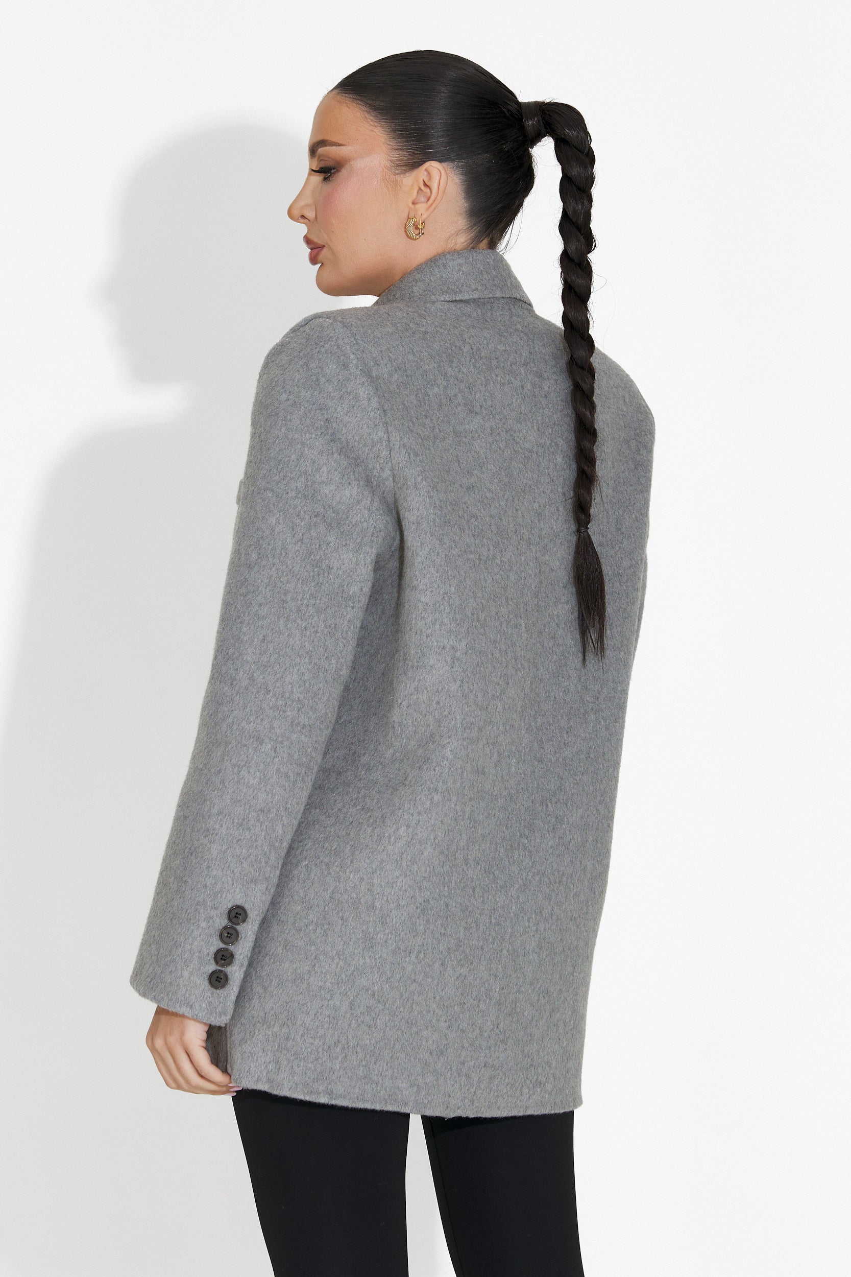 Novelia Bogas Elegáns Szürke Női Blézer