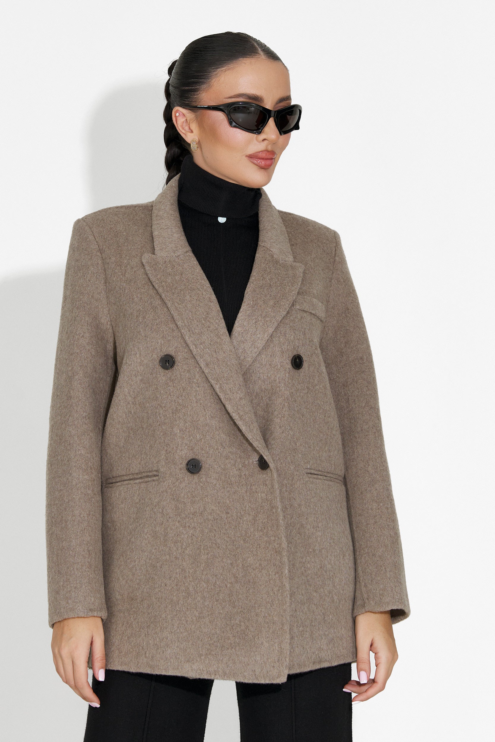 Novelia Bogas Elegáns Barna Női Blézer