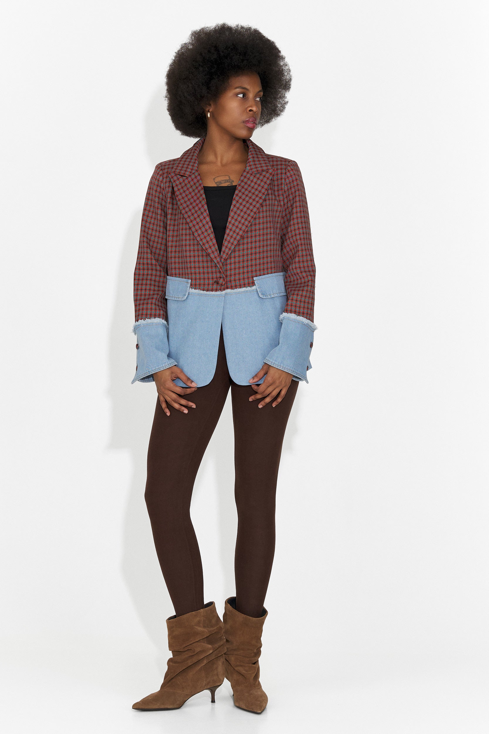 Elegáns Bordó Női Blézer Zinalia Bogas