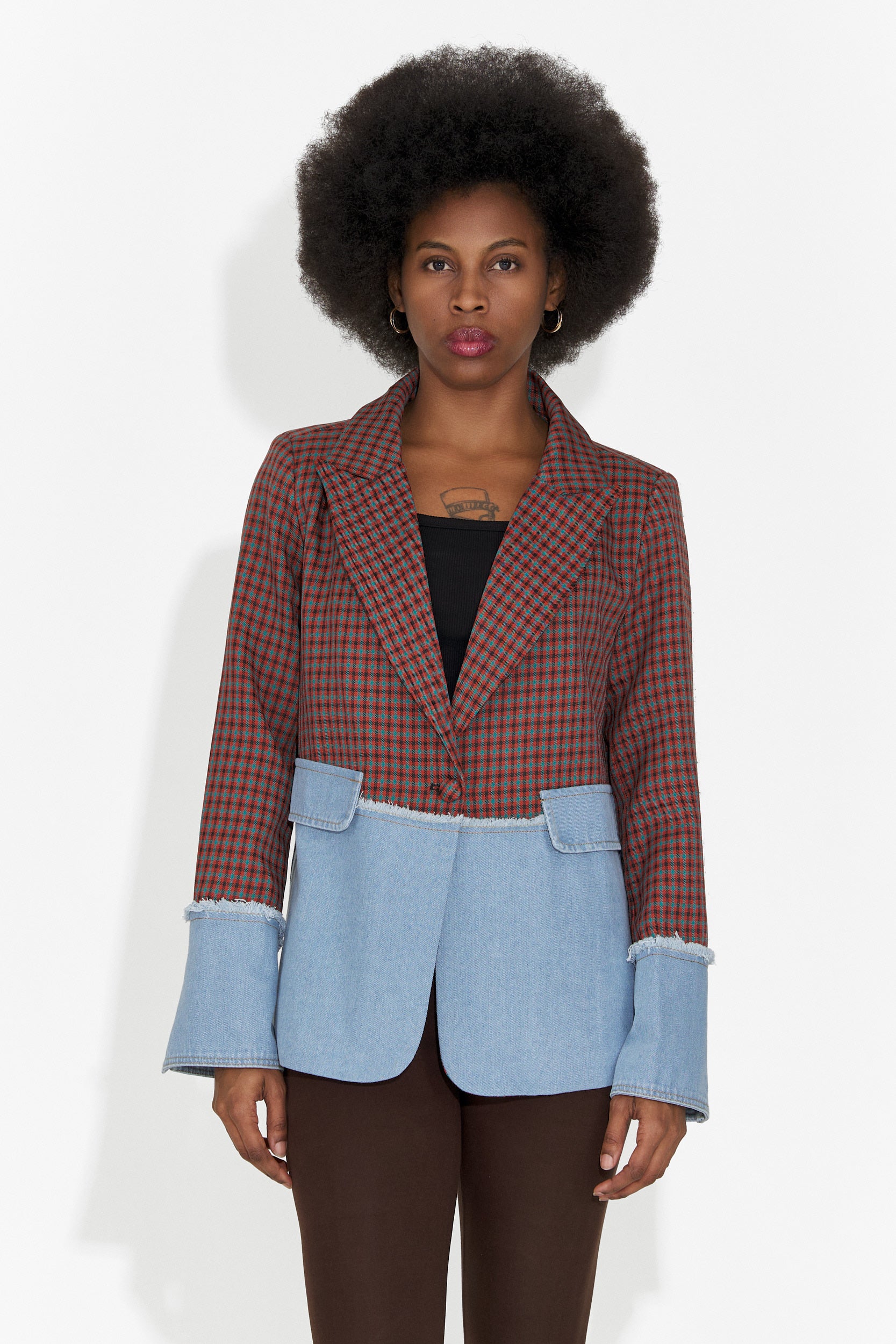 Elegáns Bordó Női Blézer Zinalia Bogas