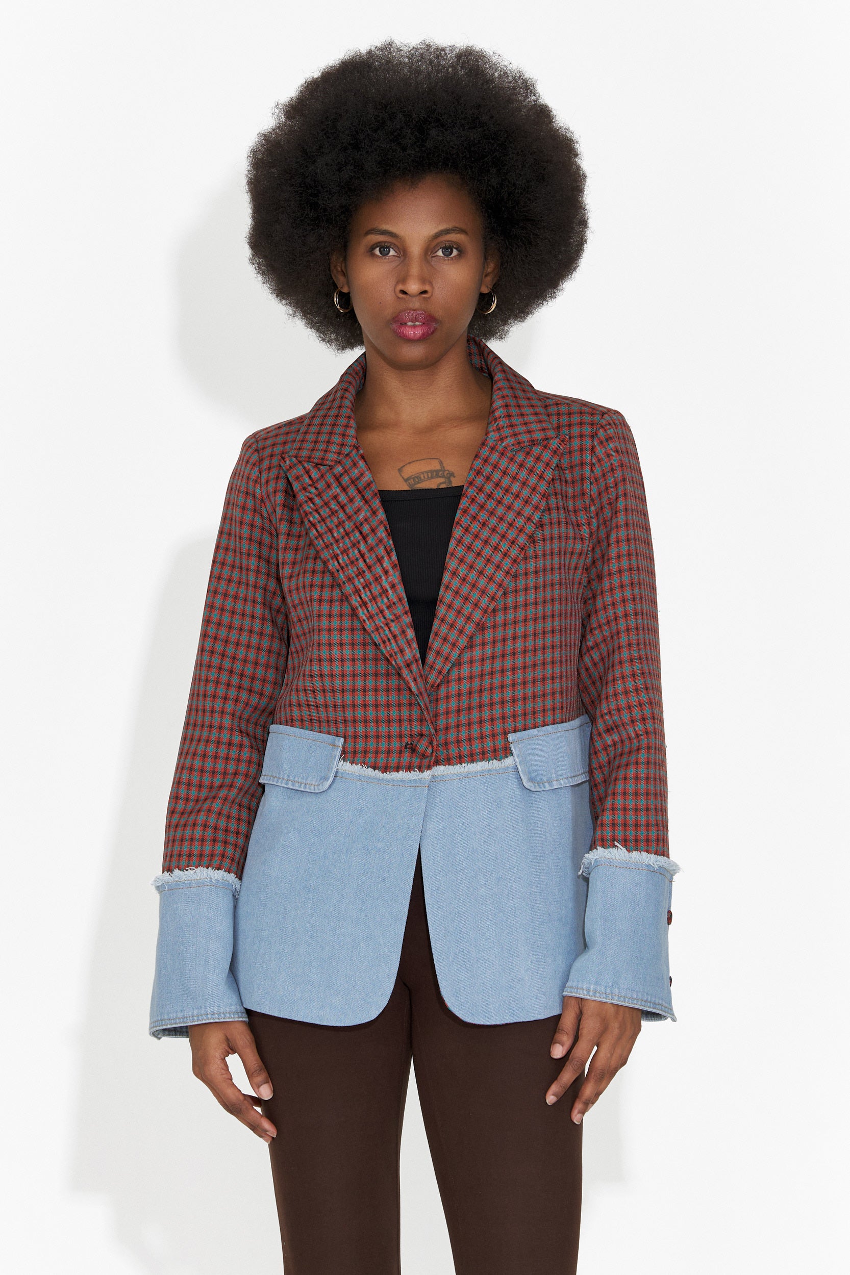 Elegáns Bordó Női Blézer Zinalia Bogas