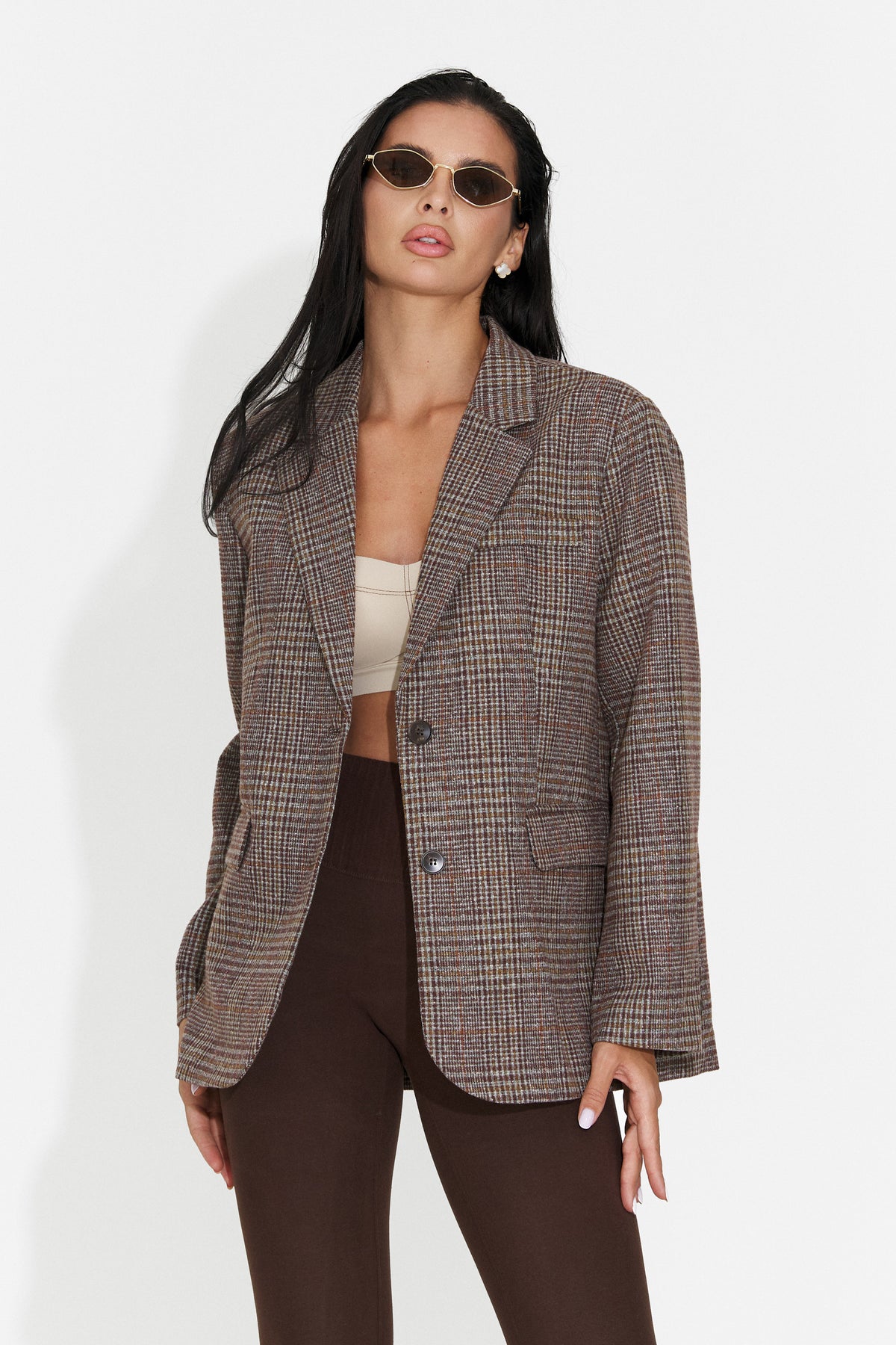 Sacou elegant maro Tevoyila Bogas