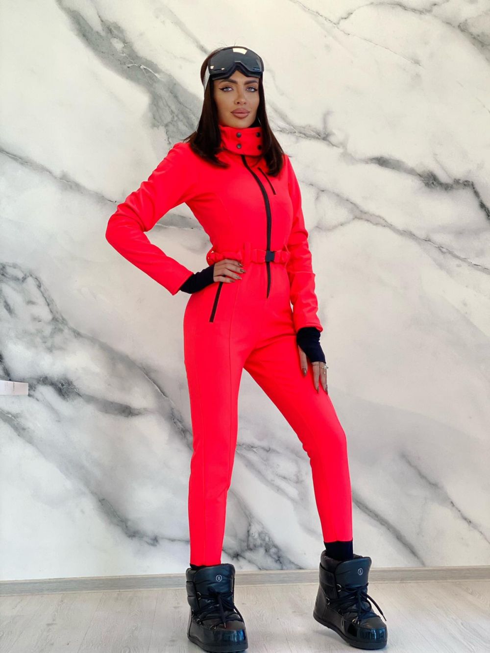 Anodys Bogas Lazacszínű Síoverál