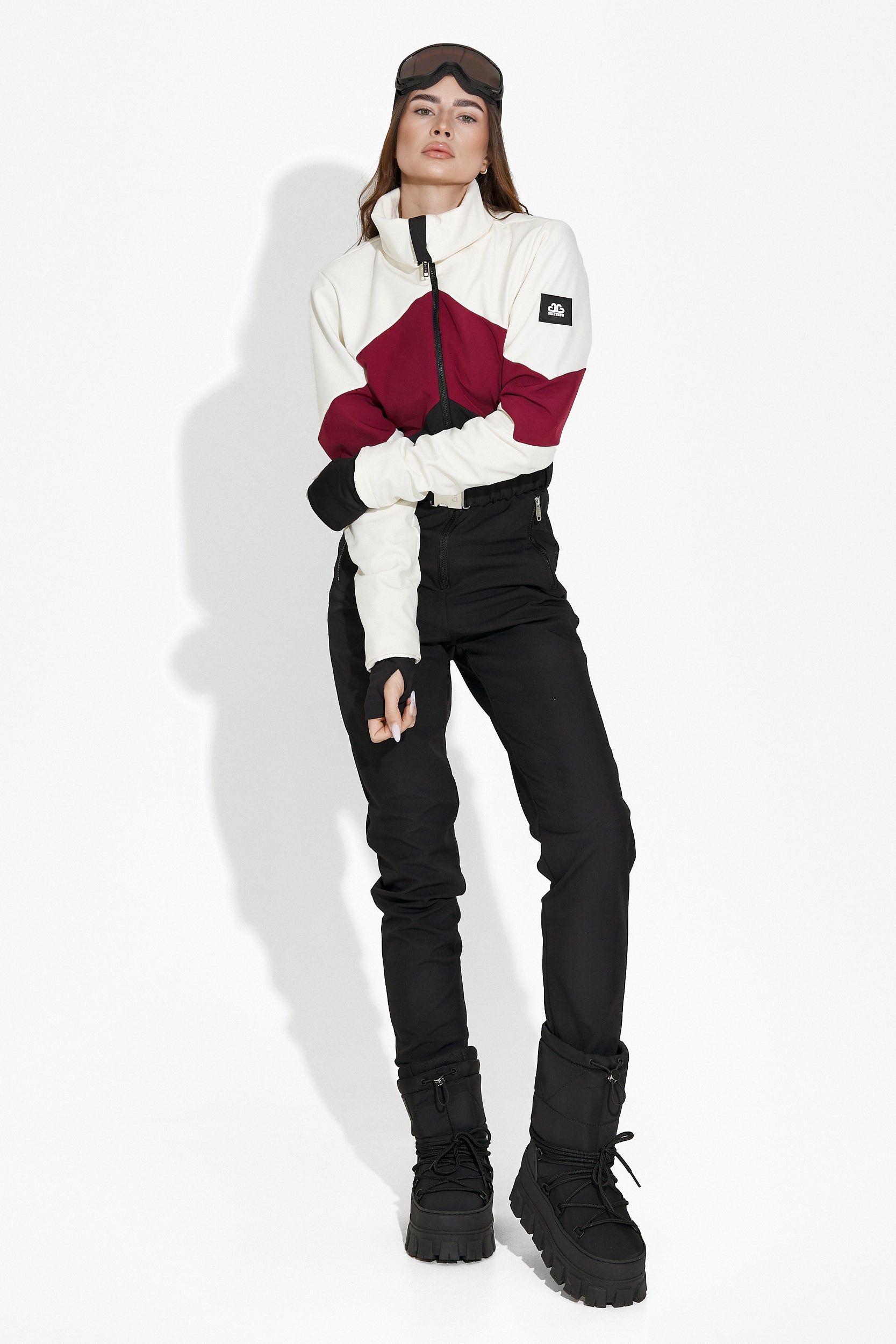 Laza bordó-fekete síoverál Radika Bogas