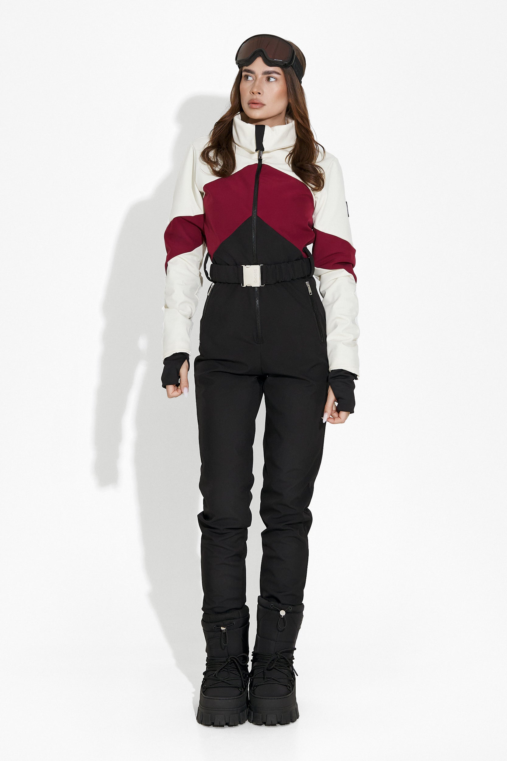 Laza bordó-fekete síoverál Radika Bogas