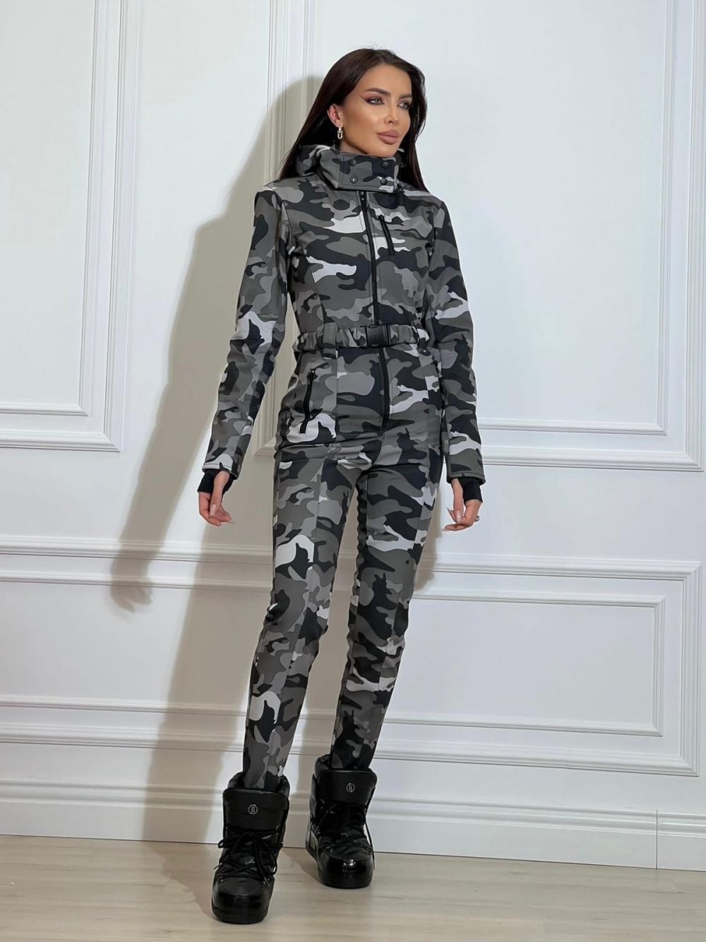 Laza szürke hadseregi sí overál Annvar Bogas-tól