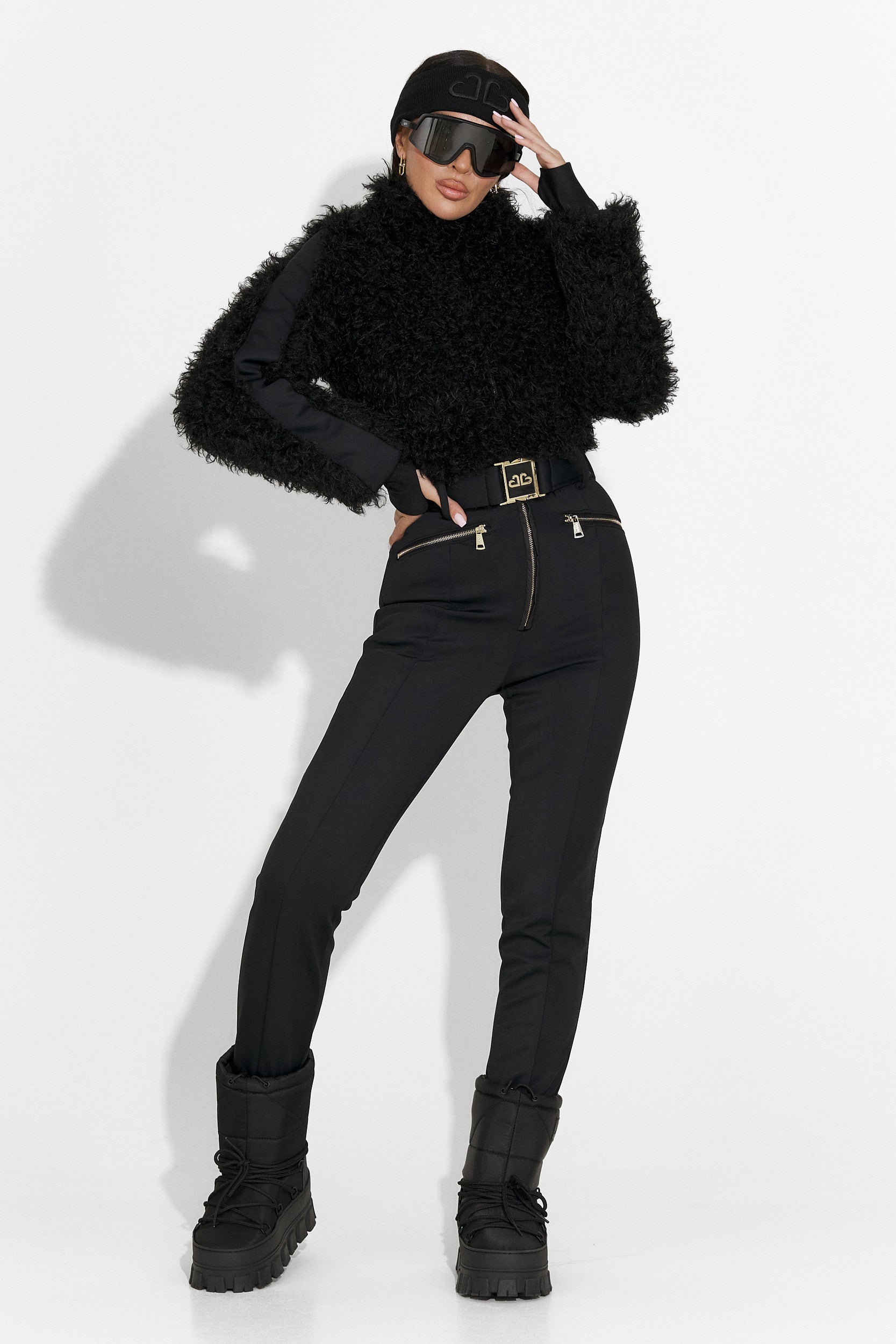 Alycia Bogas Fekete Hétköznapi Síoverál