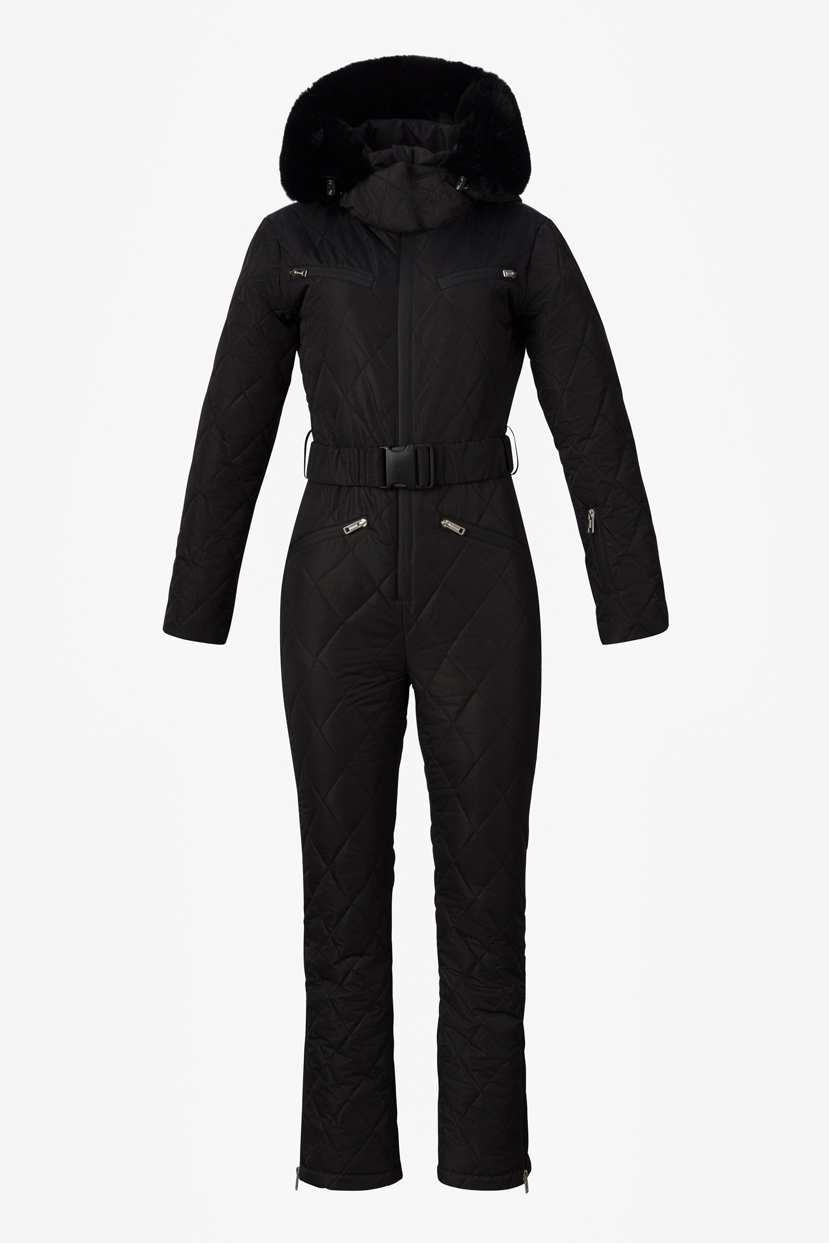 Valene Bogas Casual Fekete Sí Overall