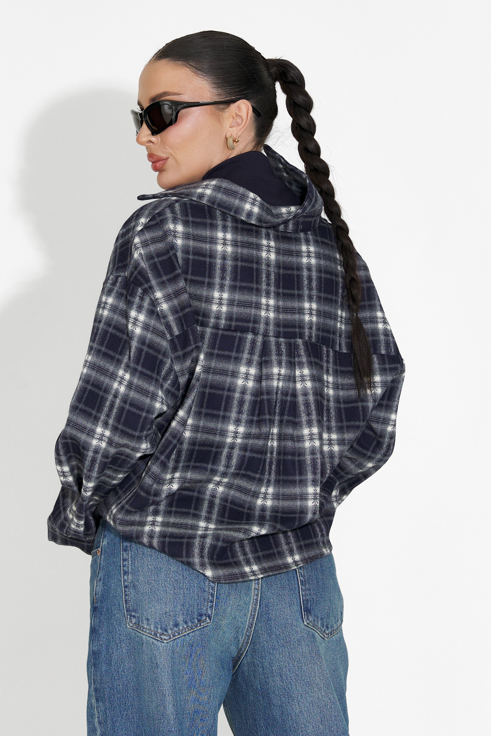 Noielia Bogas női ing szett + tengerészkék top