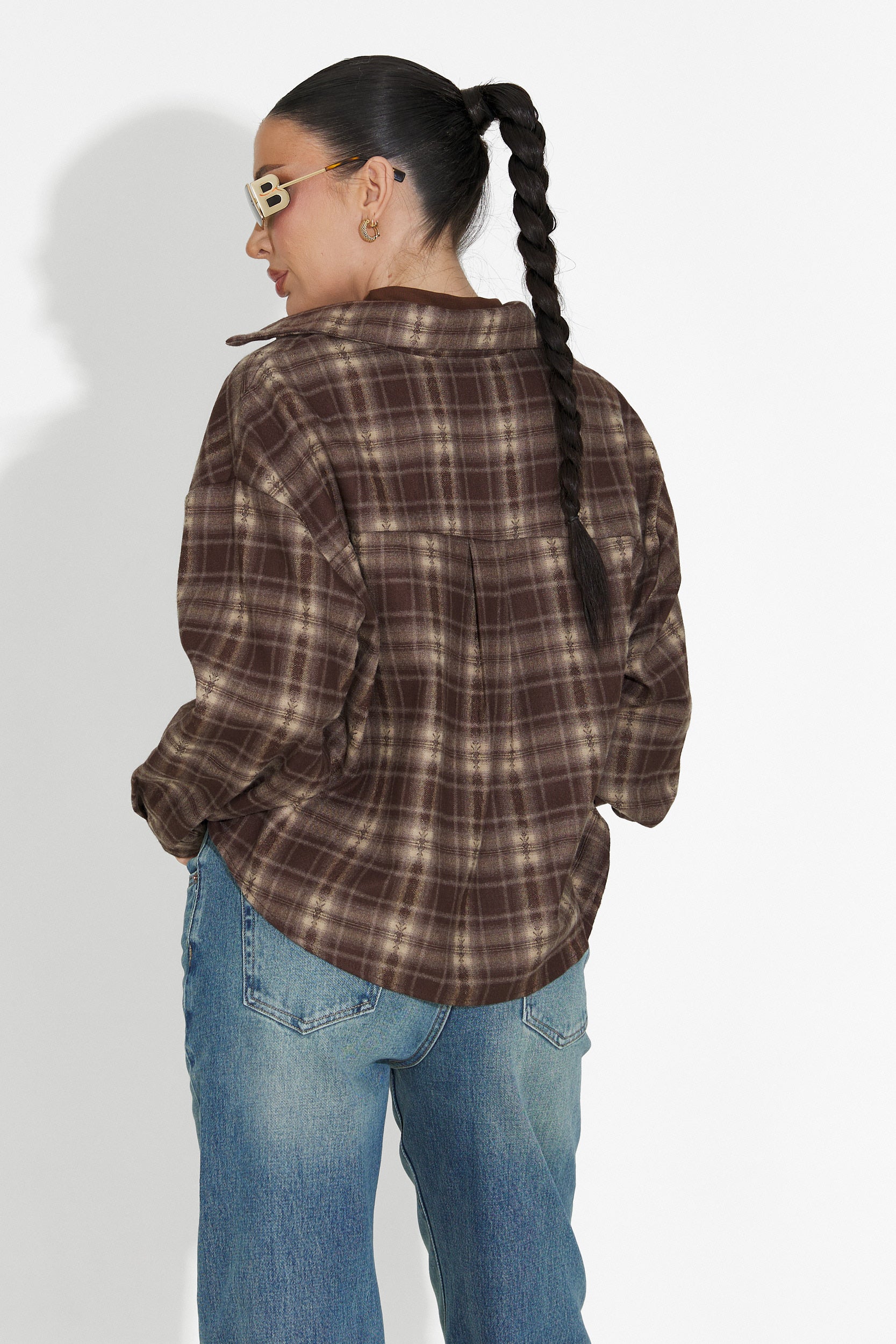 Noielia Bogas női ing szett + barna top