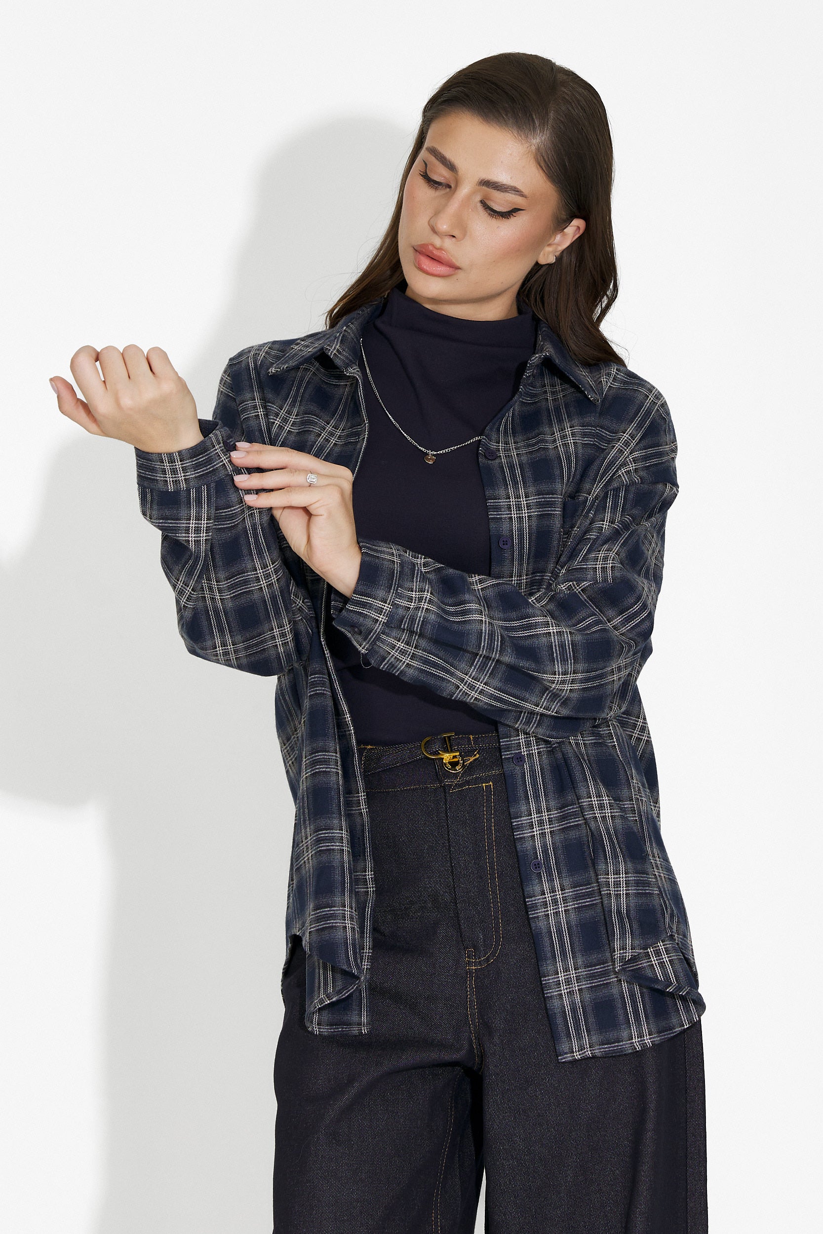 Arlete Bogas női szett: ing + tengerészkék top