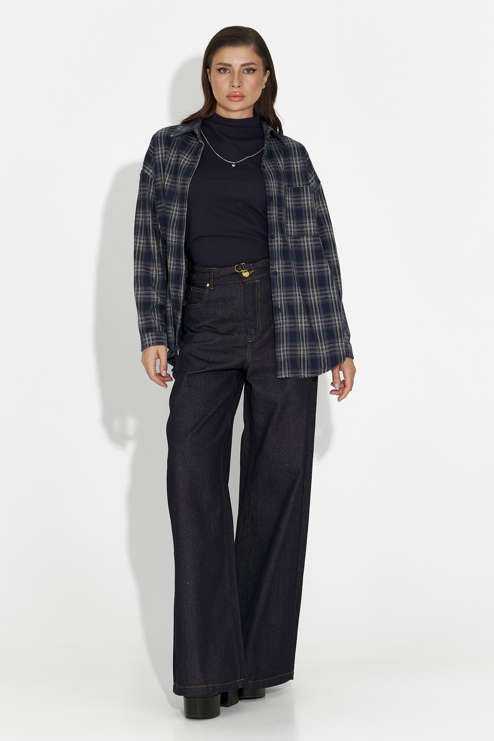 Arlete Bogas női szett: ing + tengerészkék top