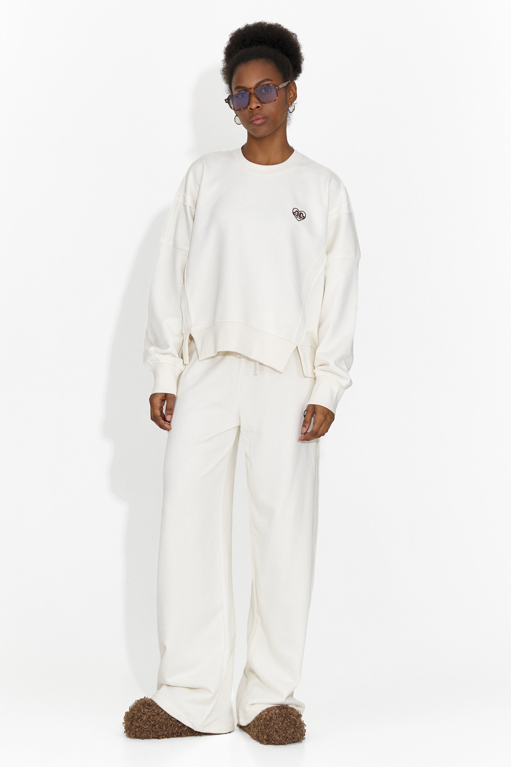 Női alkalmi melegítő krémszínű Isabela Bogas