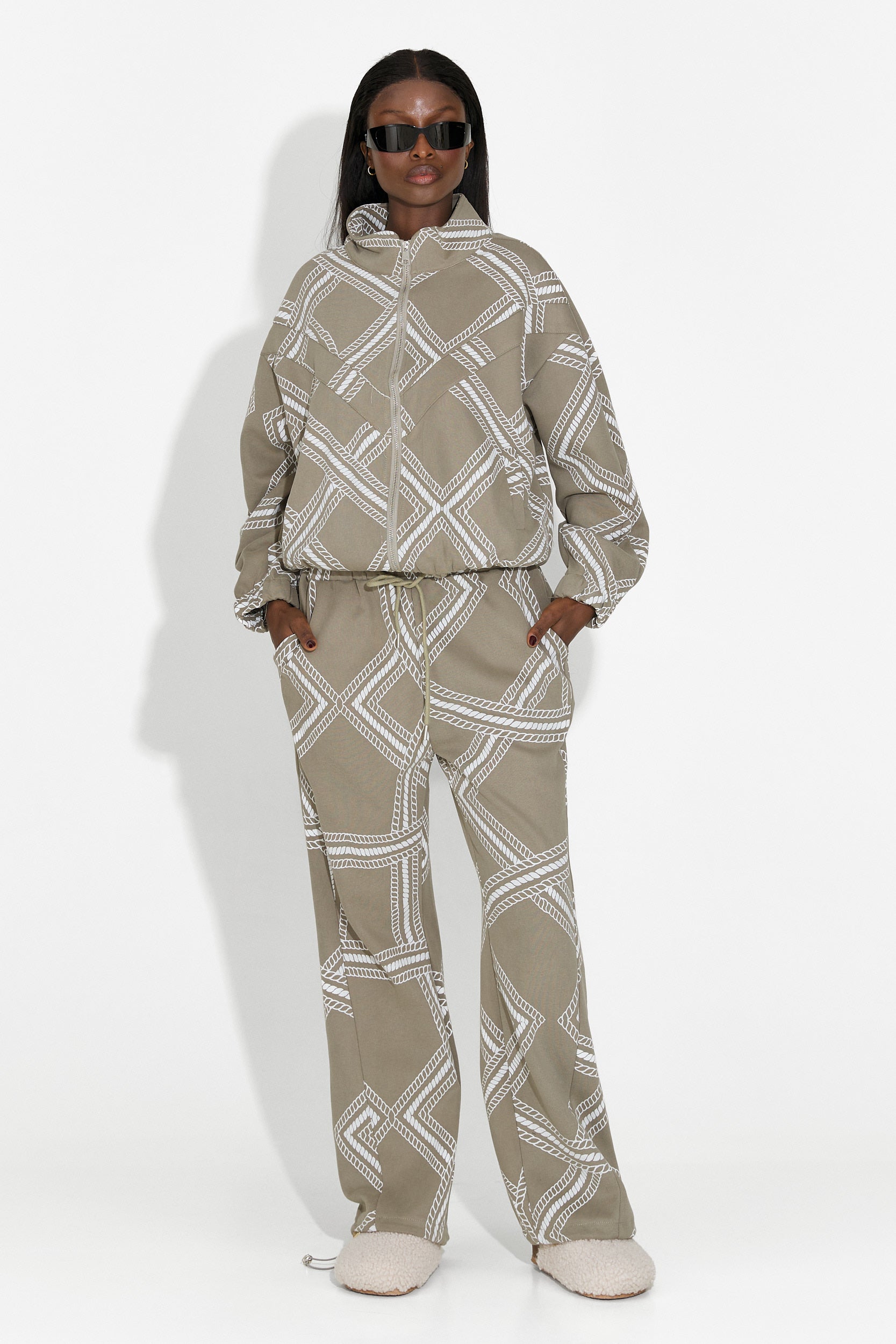 Kristela Bogas Casual Khaki Női Edzőruha