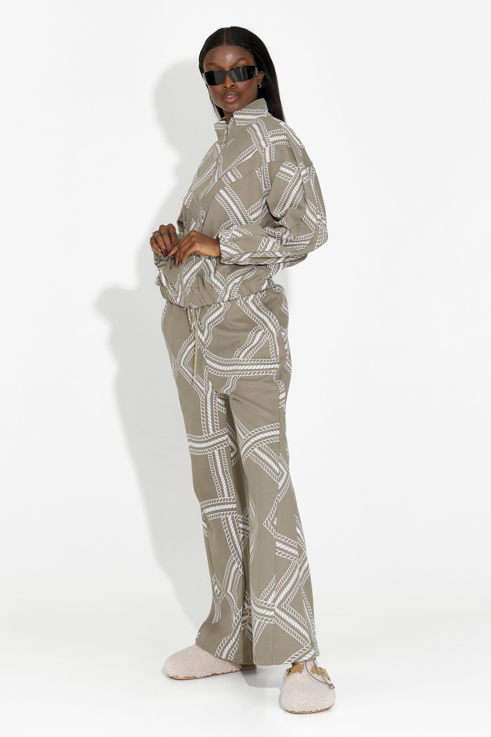 Kristela Bogas Casual Khaki Női Edzőruha