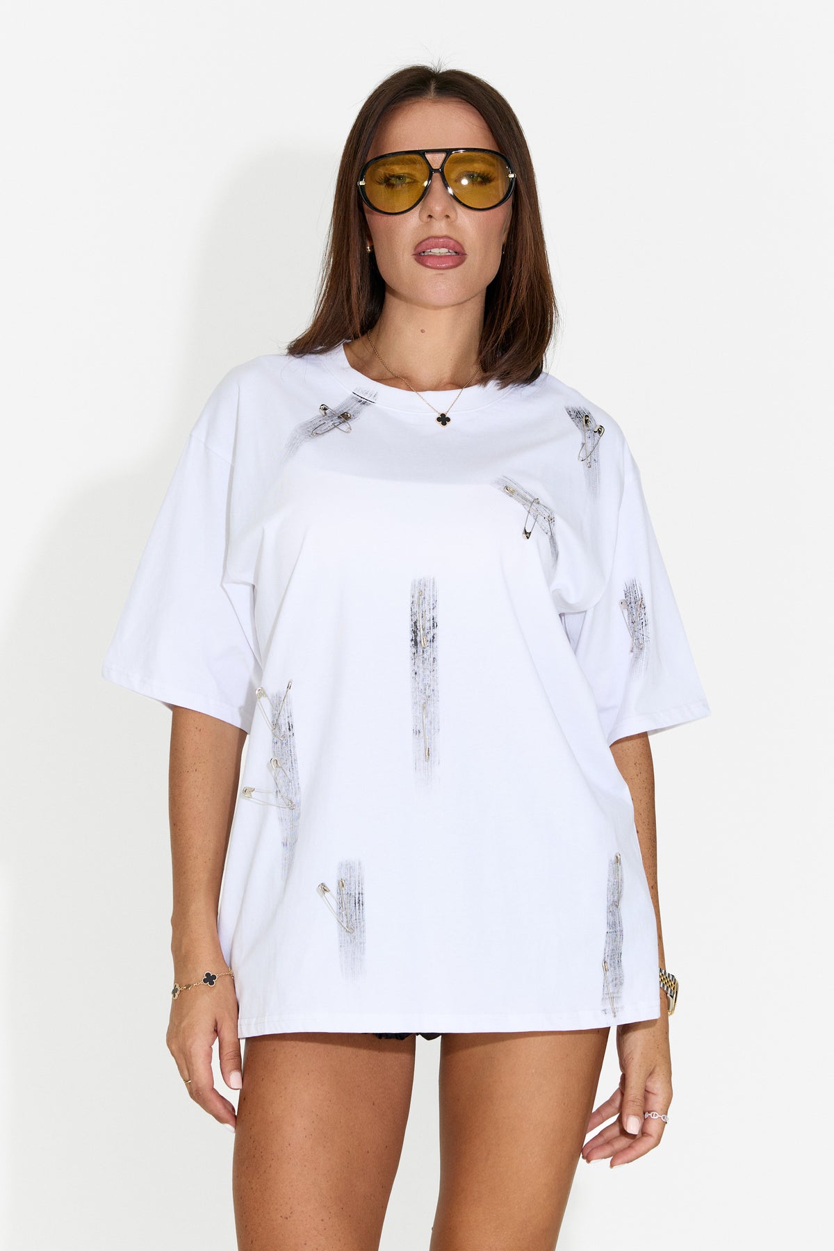 Tricou dama casual alb Chanels Bogas