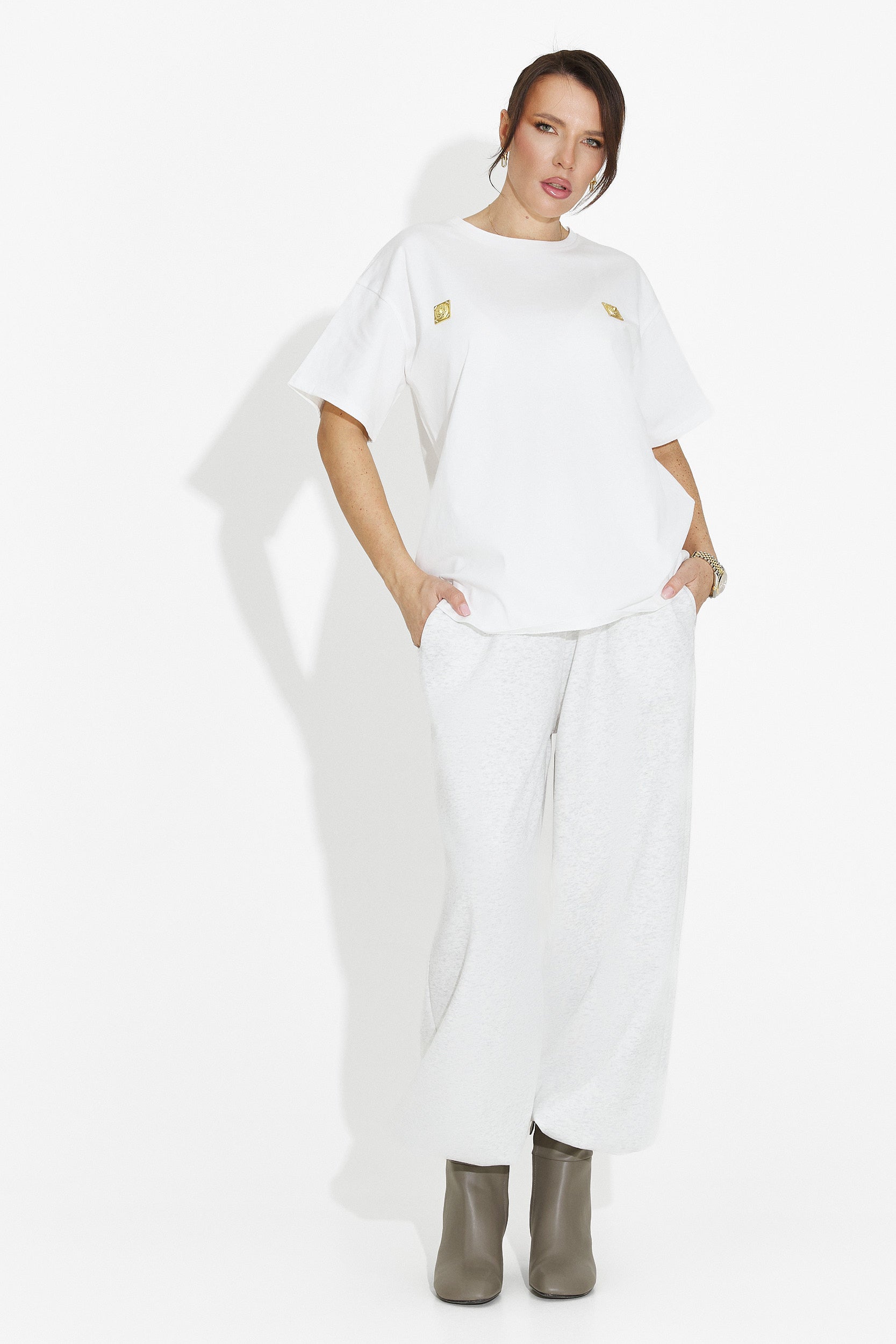 Női fehér hétköznapi póló Lunesa Bogas