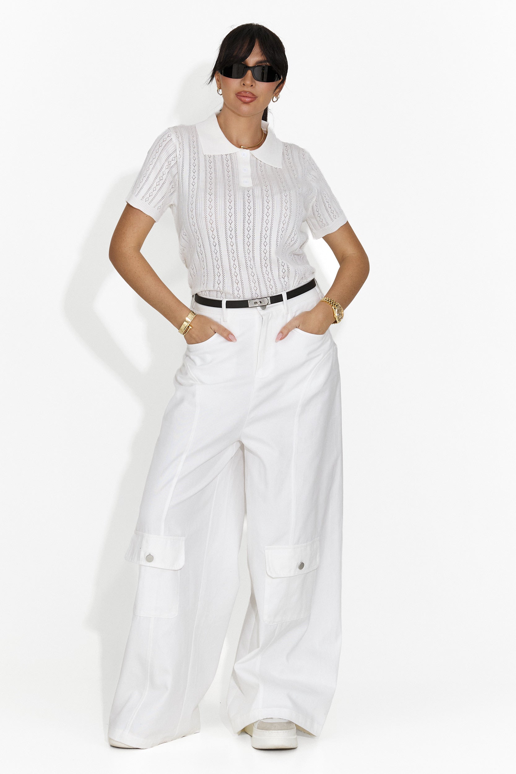 Női fehér hétköznapi póló Nerida Bogas