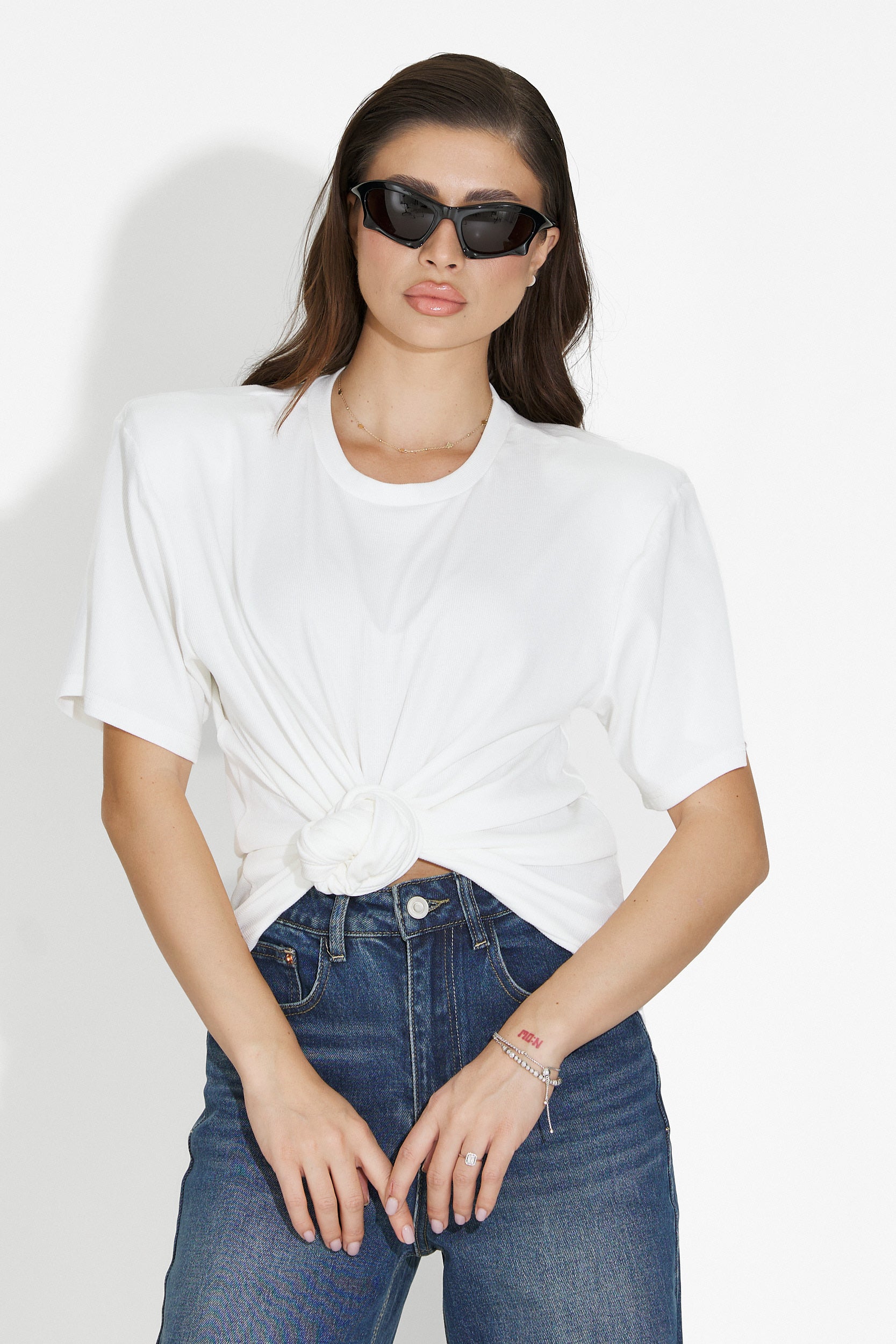 Norelia Bogas Hétköznapi Fehér Női Póló