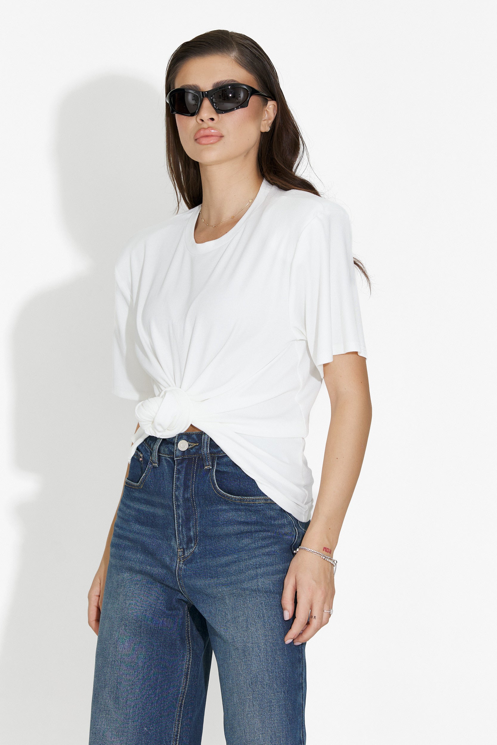 Norelia Bogas Hétköznapi Fehér Női Póló