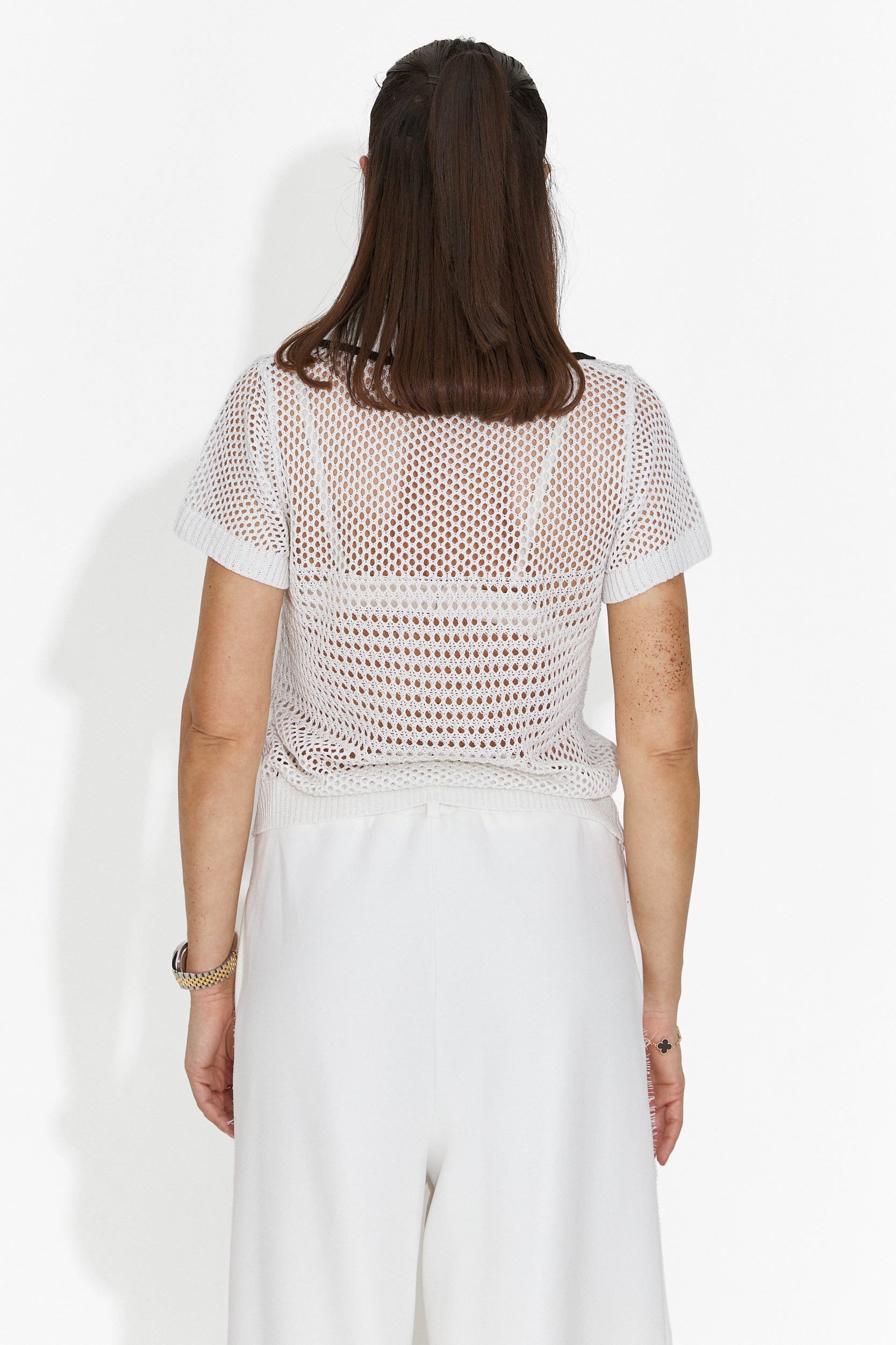 Női fehér, hétköznapi póló Raluka Bogas